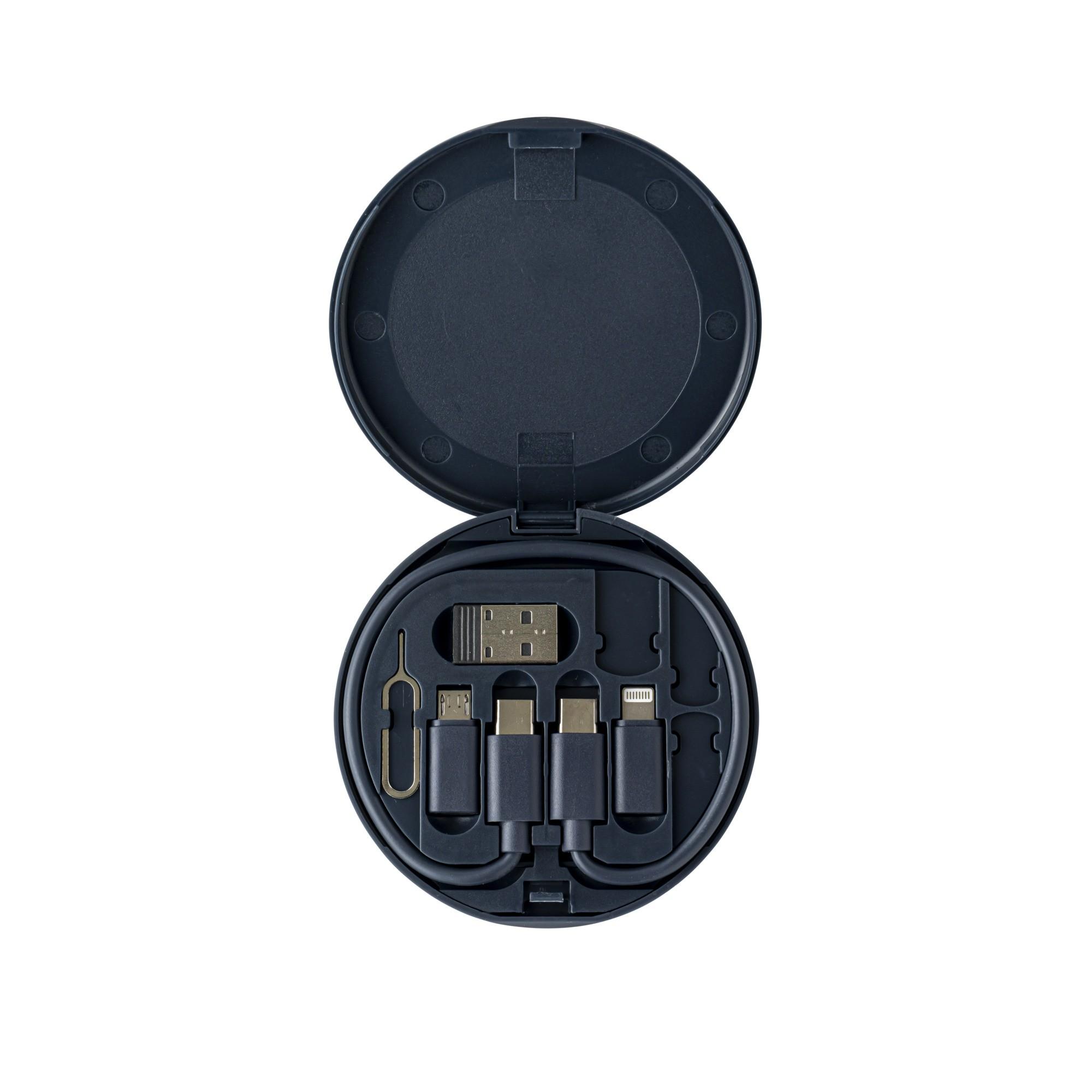 Set multicâbles pour Smartphone – Étui Compact rose/blanc/gris