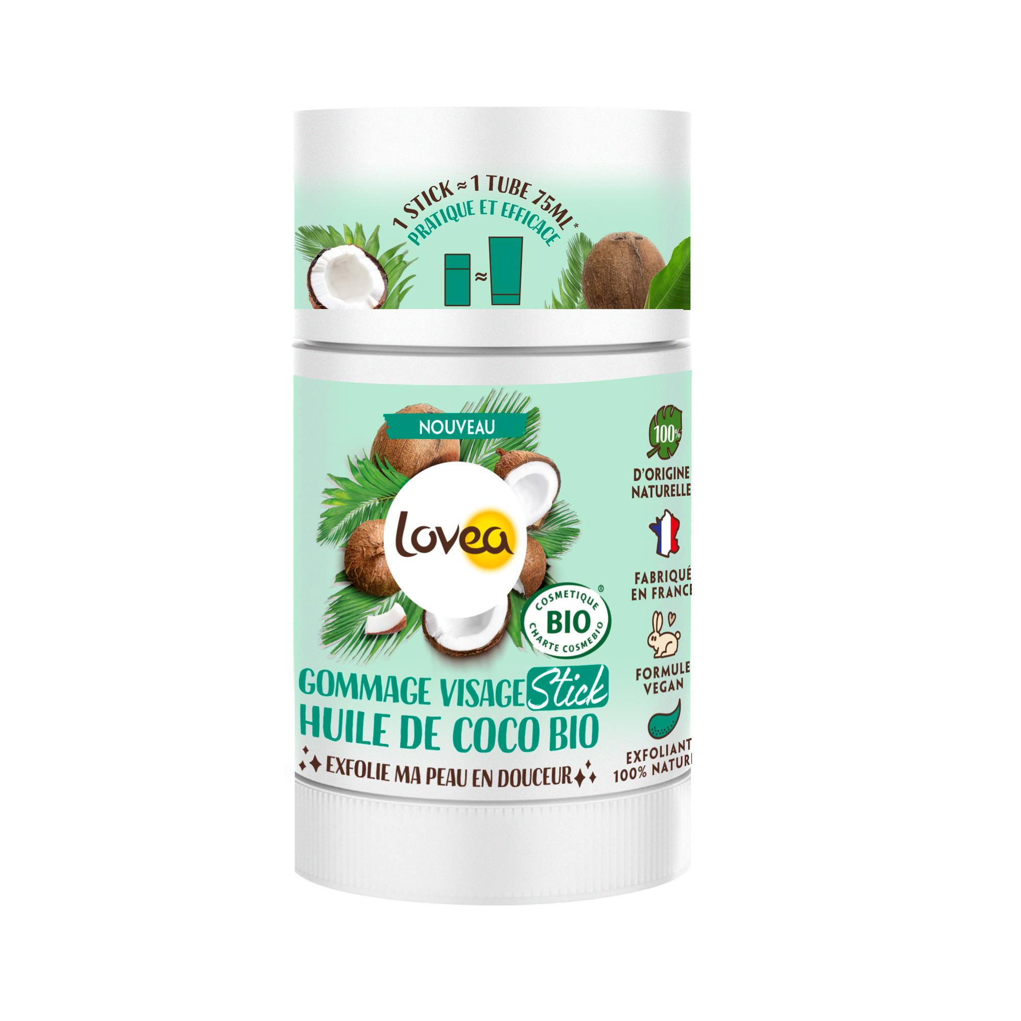 Gommage Visage Stick Huile de Coco Bio