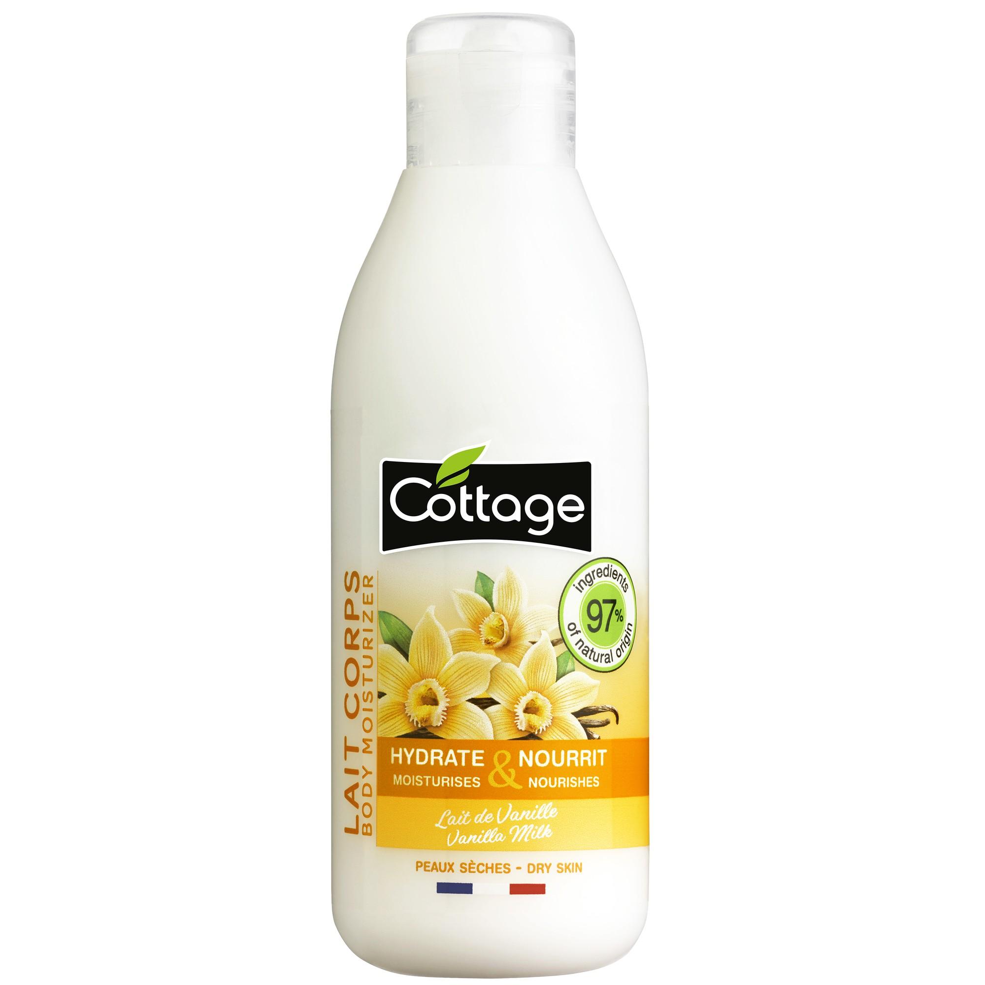 Lait Corps Hydratant enrichi en agents hydratants et en lait de Vanille