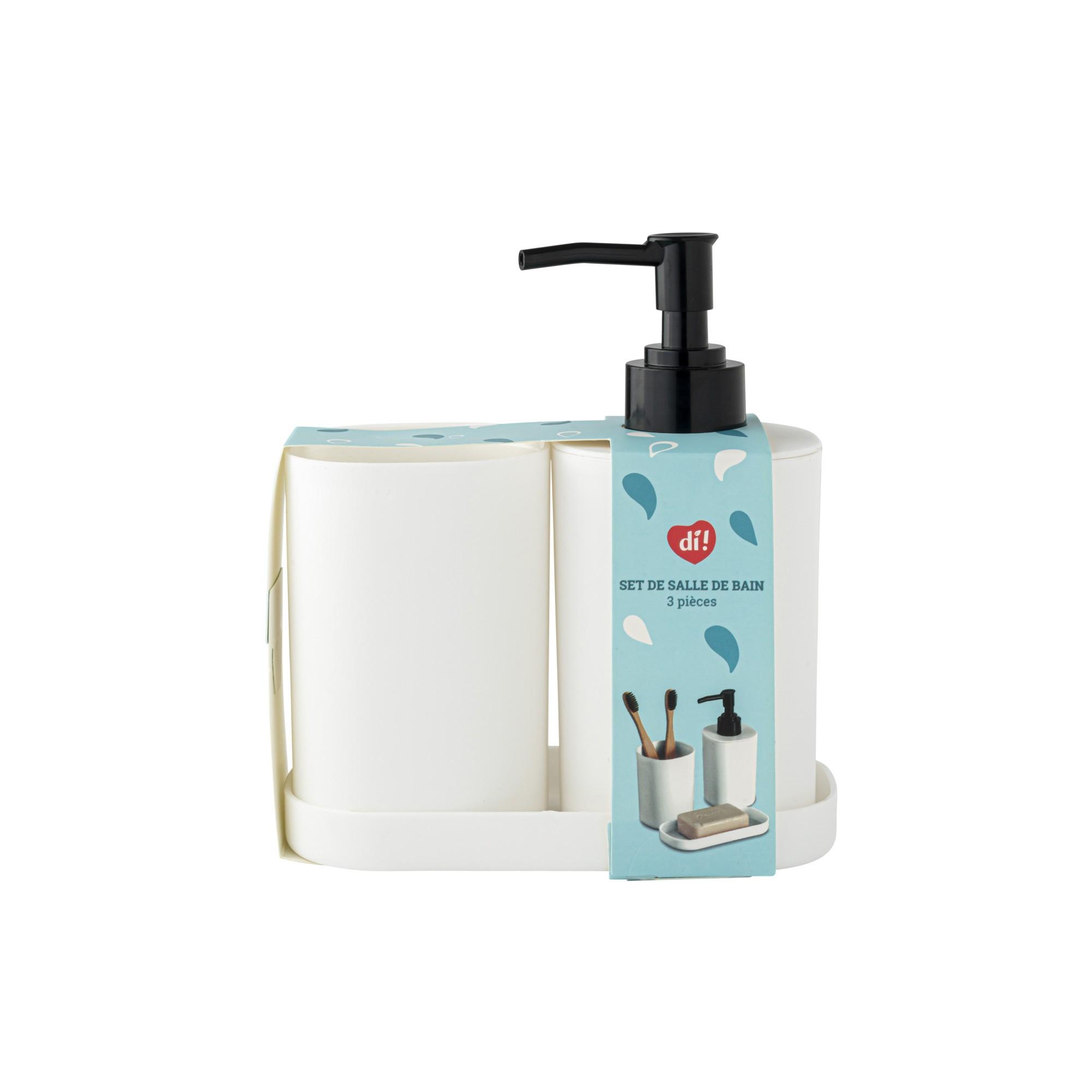 Set de salle de bain 3 pcs blanc