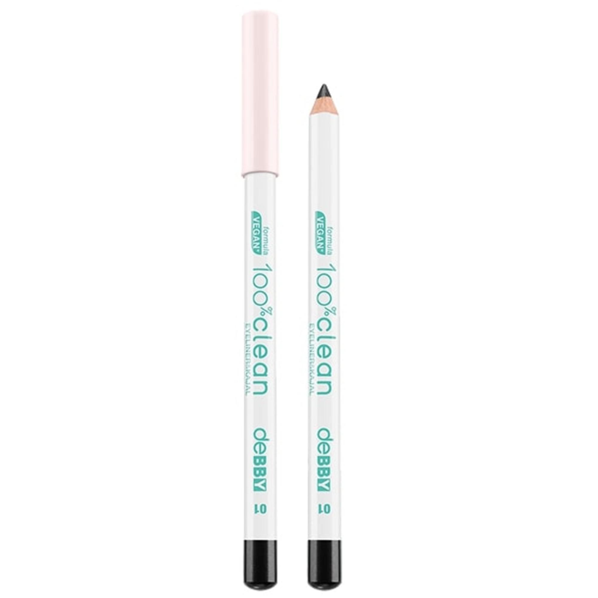 Eyeliner + Kajal 100% Clean - 01 Black