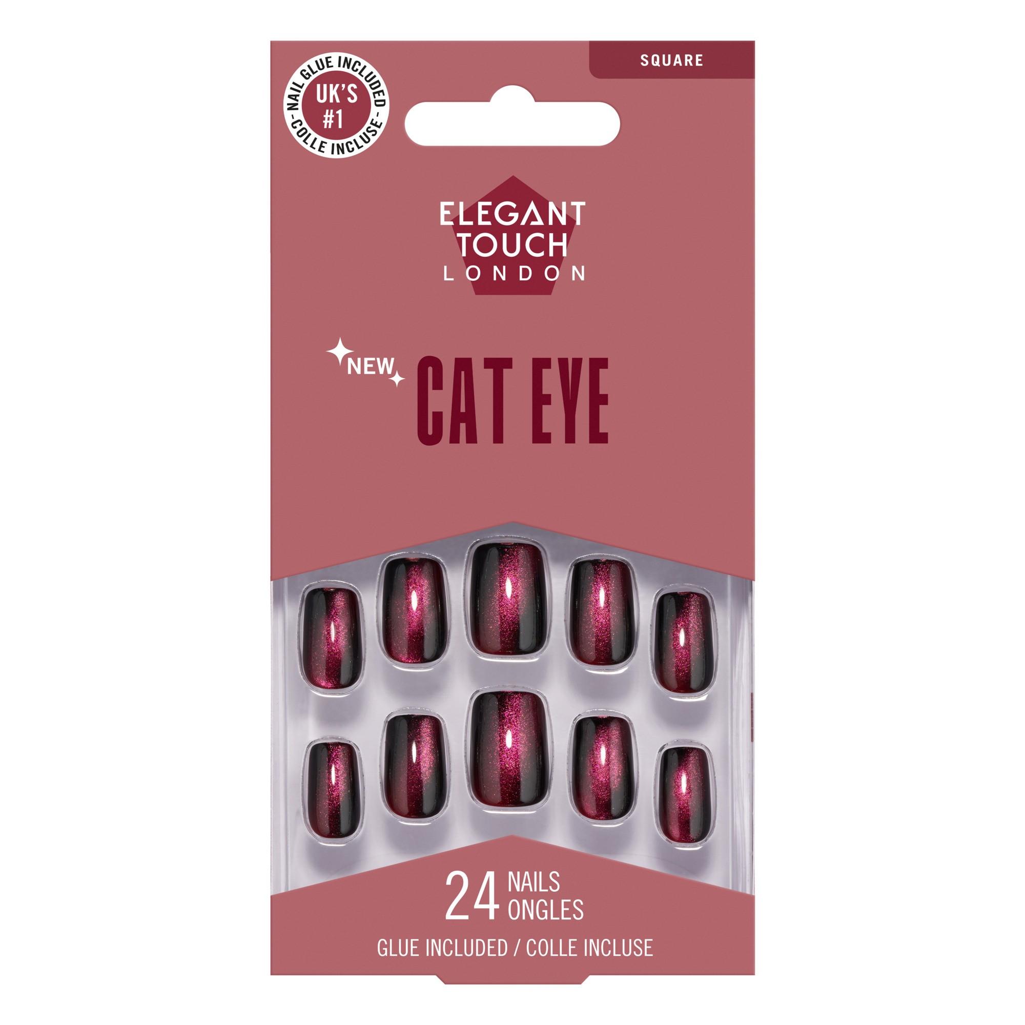 Cat Eye Kunstnagels Twilight Berry