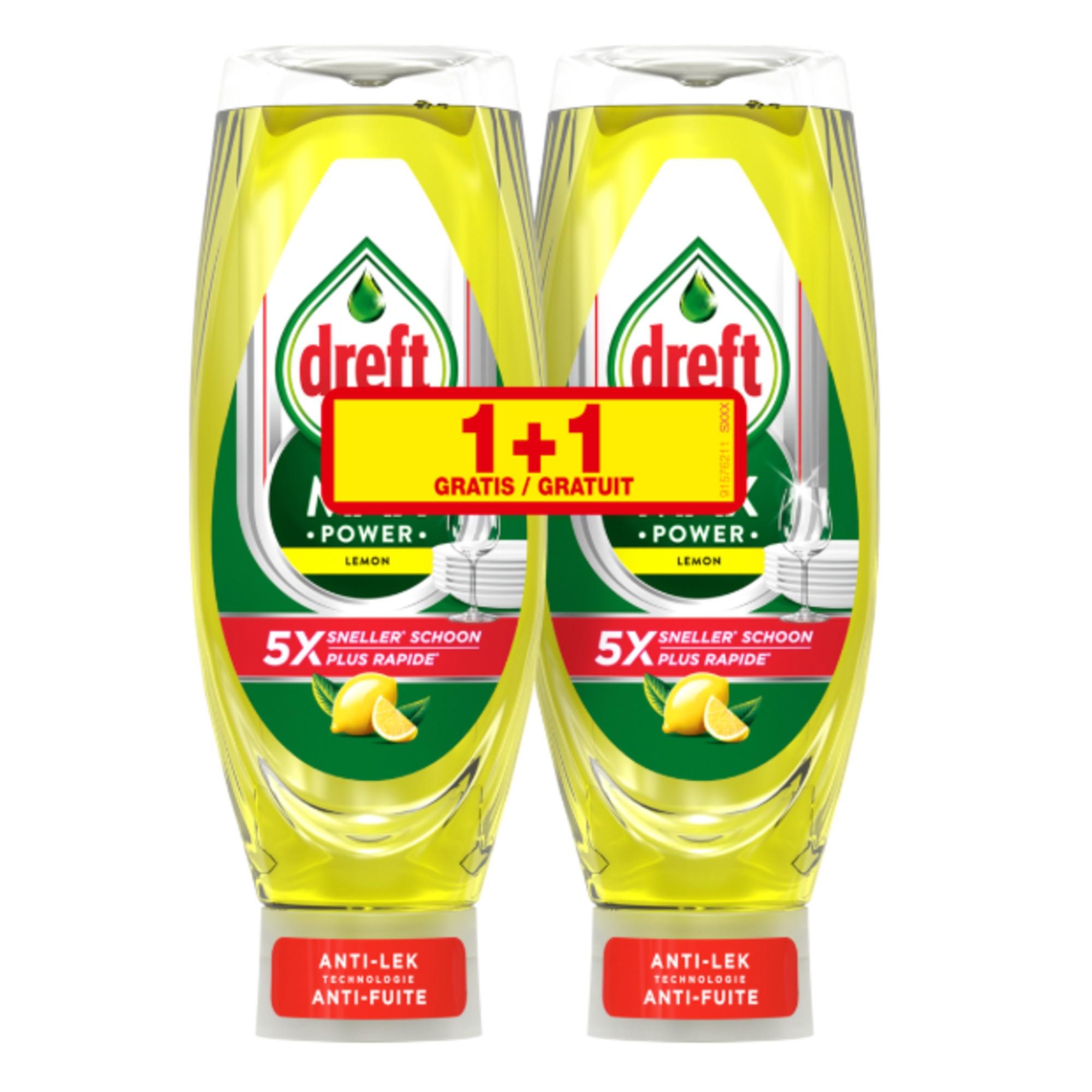 Dreft afwasmiddel Lemon 730ML Bonus pack 1+1