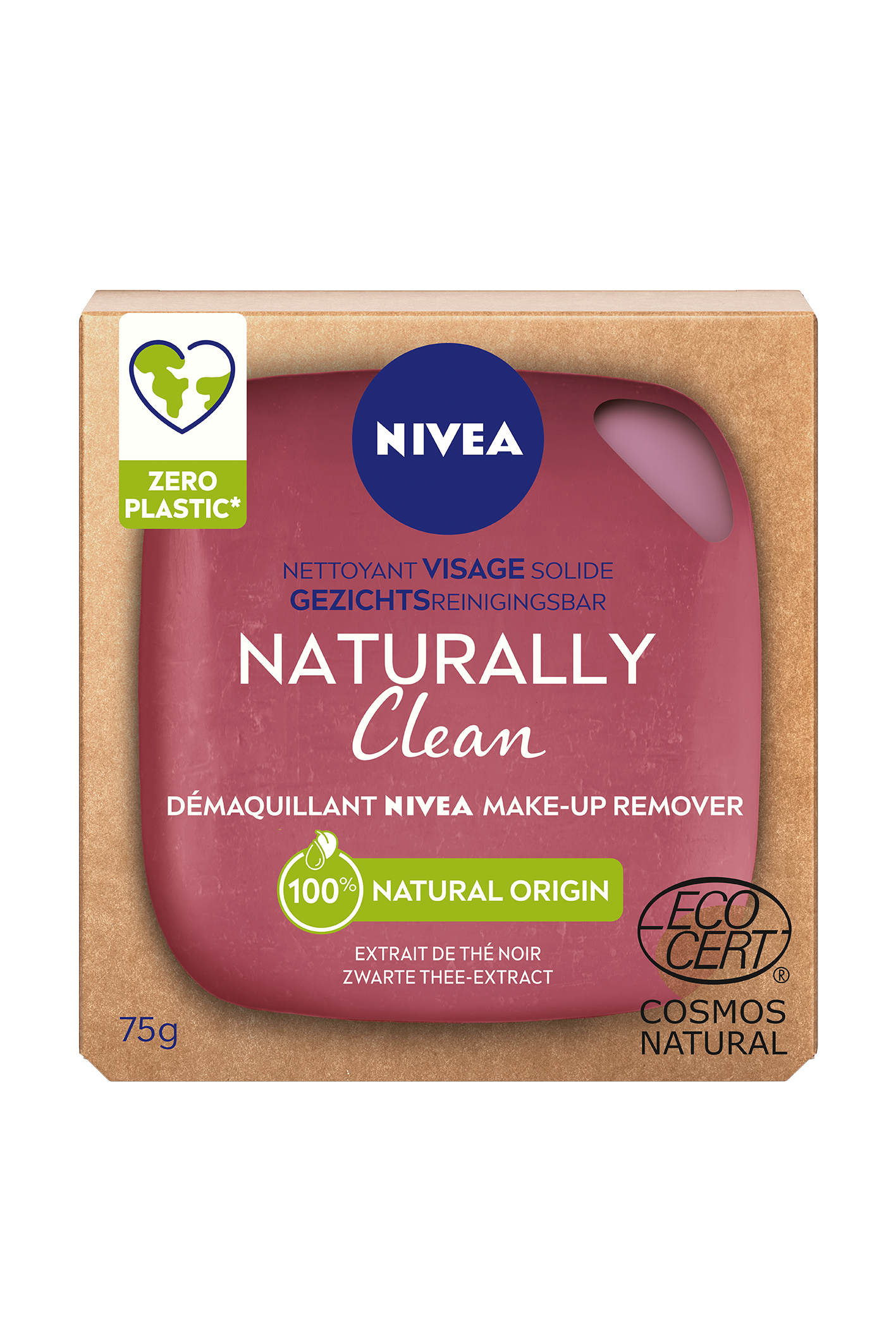 Gezichtsverzorging NIVEA Naturally Clean Make-Up Remover Gezichtsreinigingsbar NIVEA DI