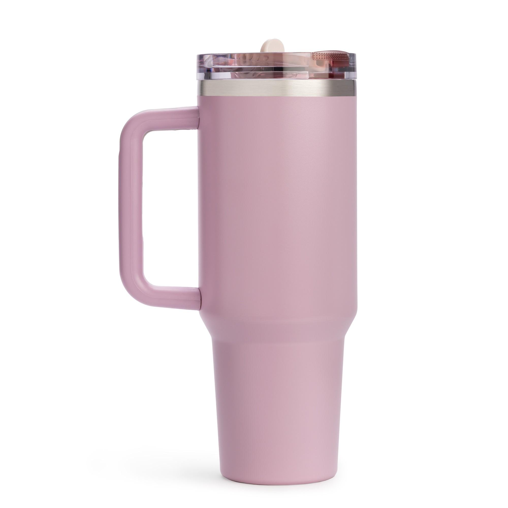 Tumbler avec paille rabattable lilas 1180ml