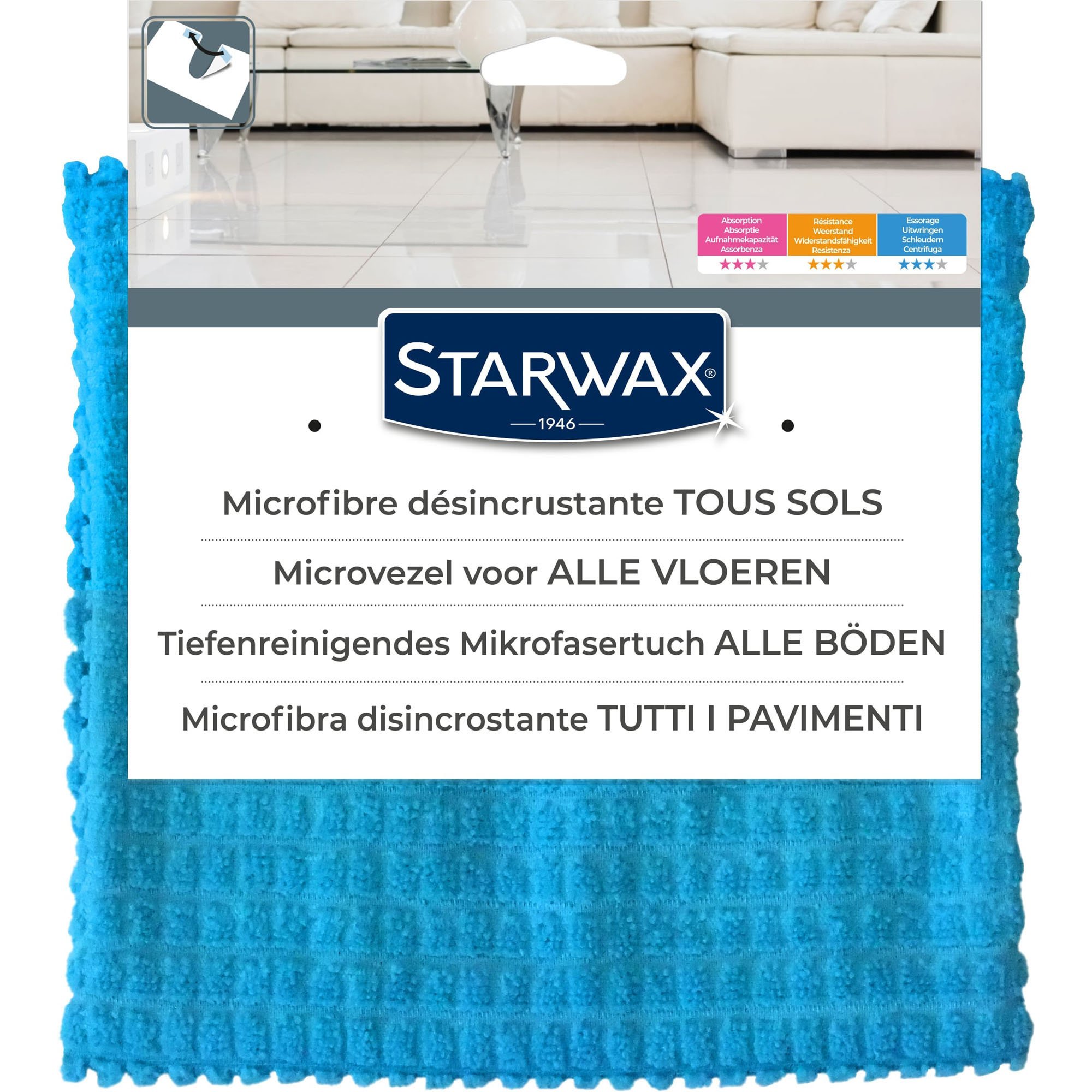 Accessoire de nettoyage Microfibre vitres et miroirs STARWAX