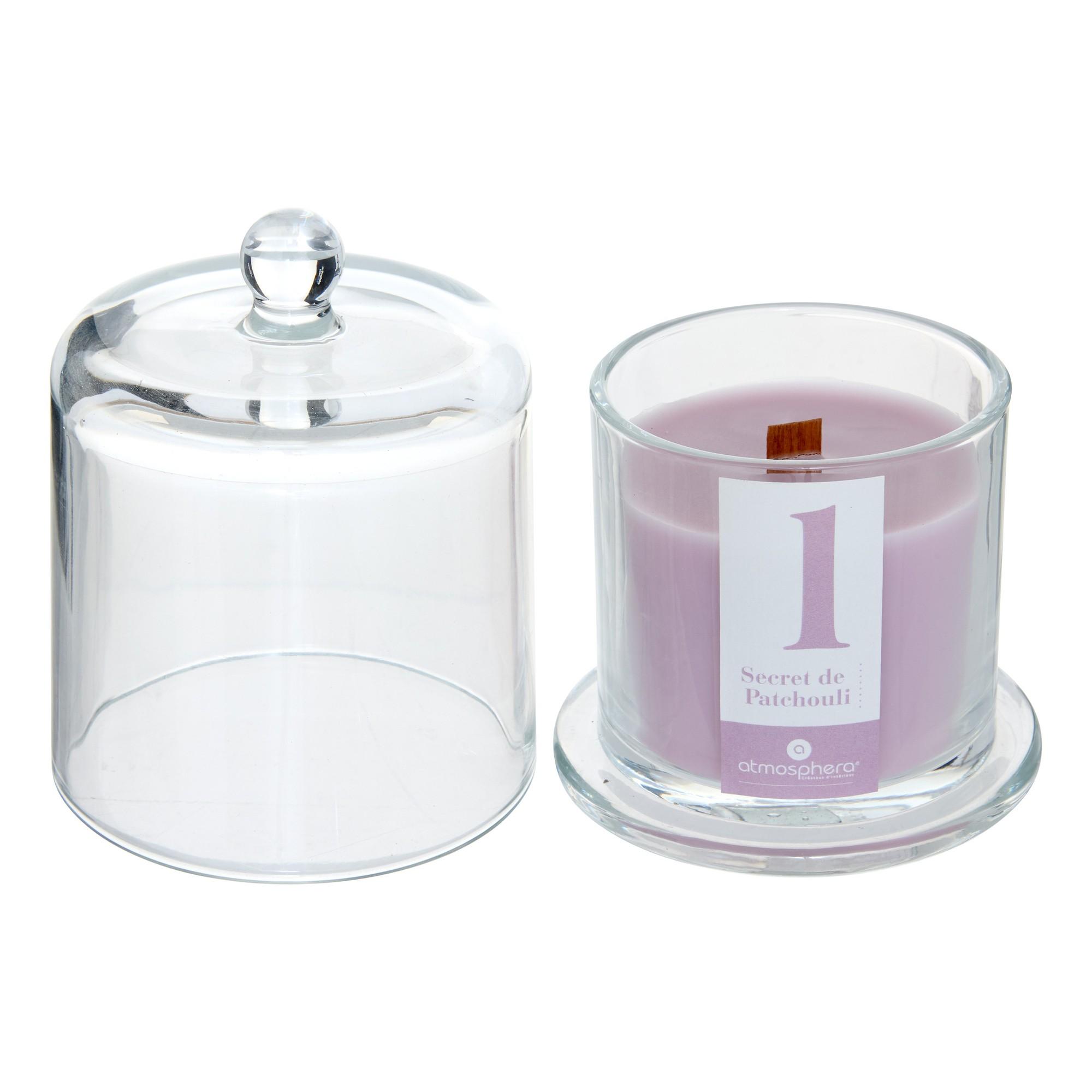 Numia Bougie Parfumée Patchouli – 240 g avec Cloche en Verre