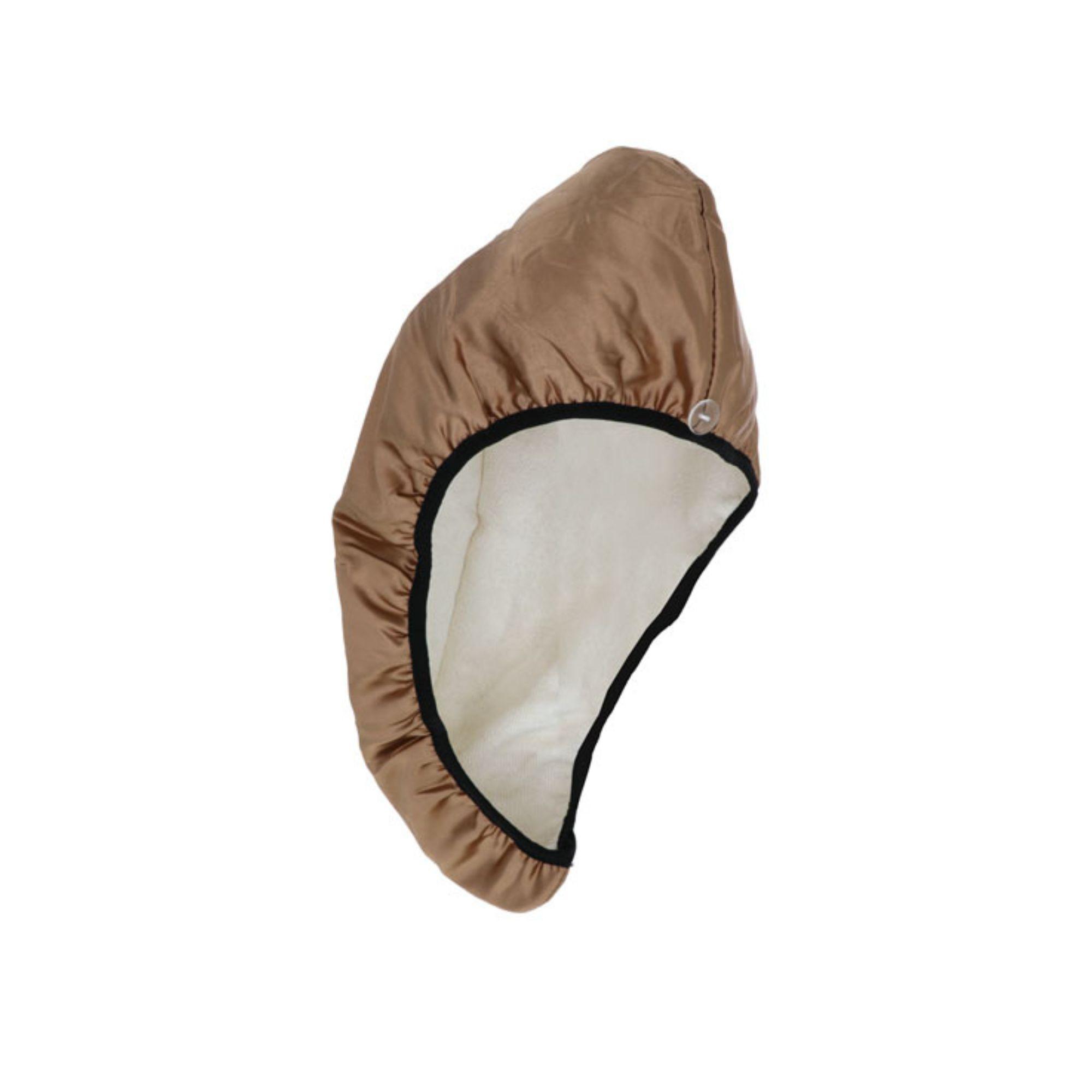 Serviette Cheveux Satin Beige