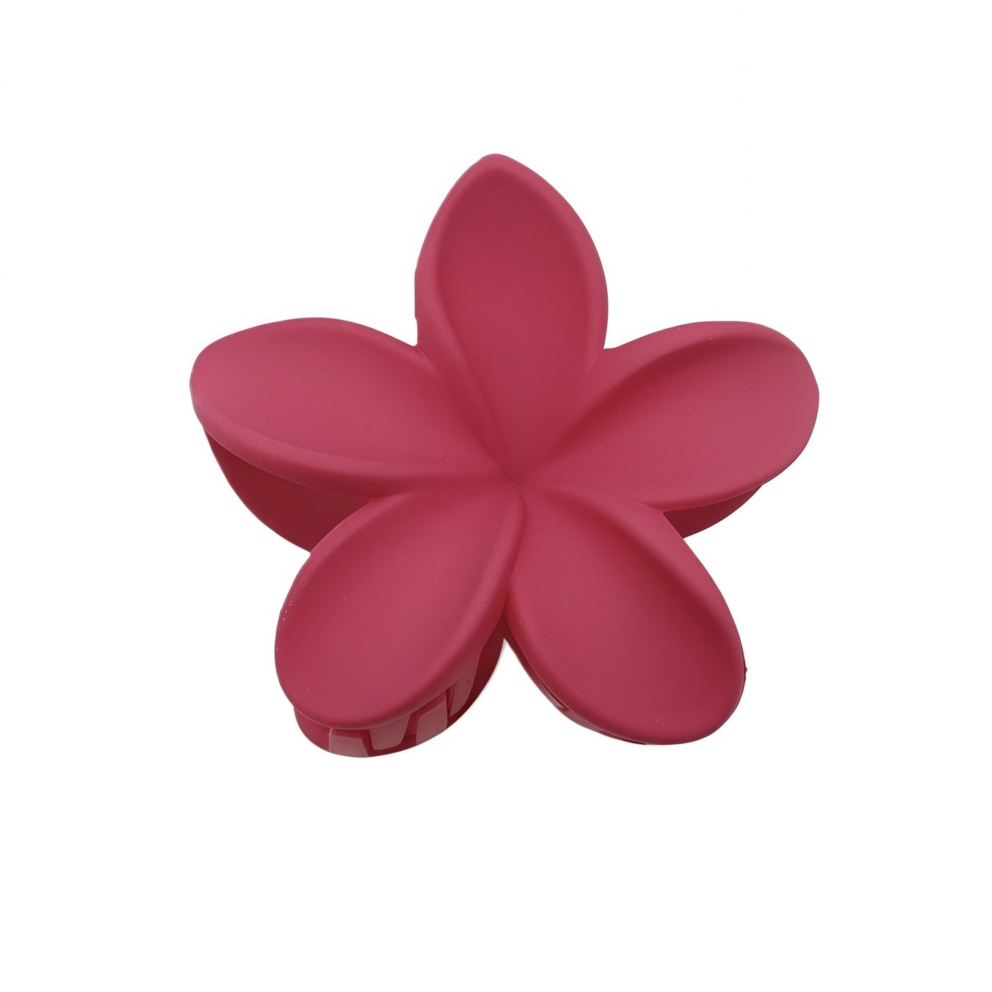 Pince fleur frangipanier rose mat 8 cm