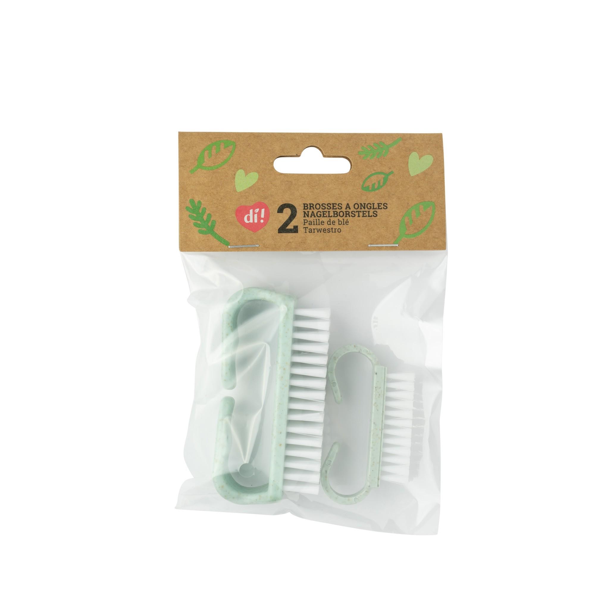 Brosses à ongles Paille de blé vert – 2 pc