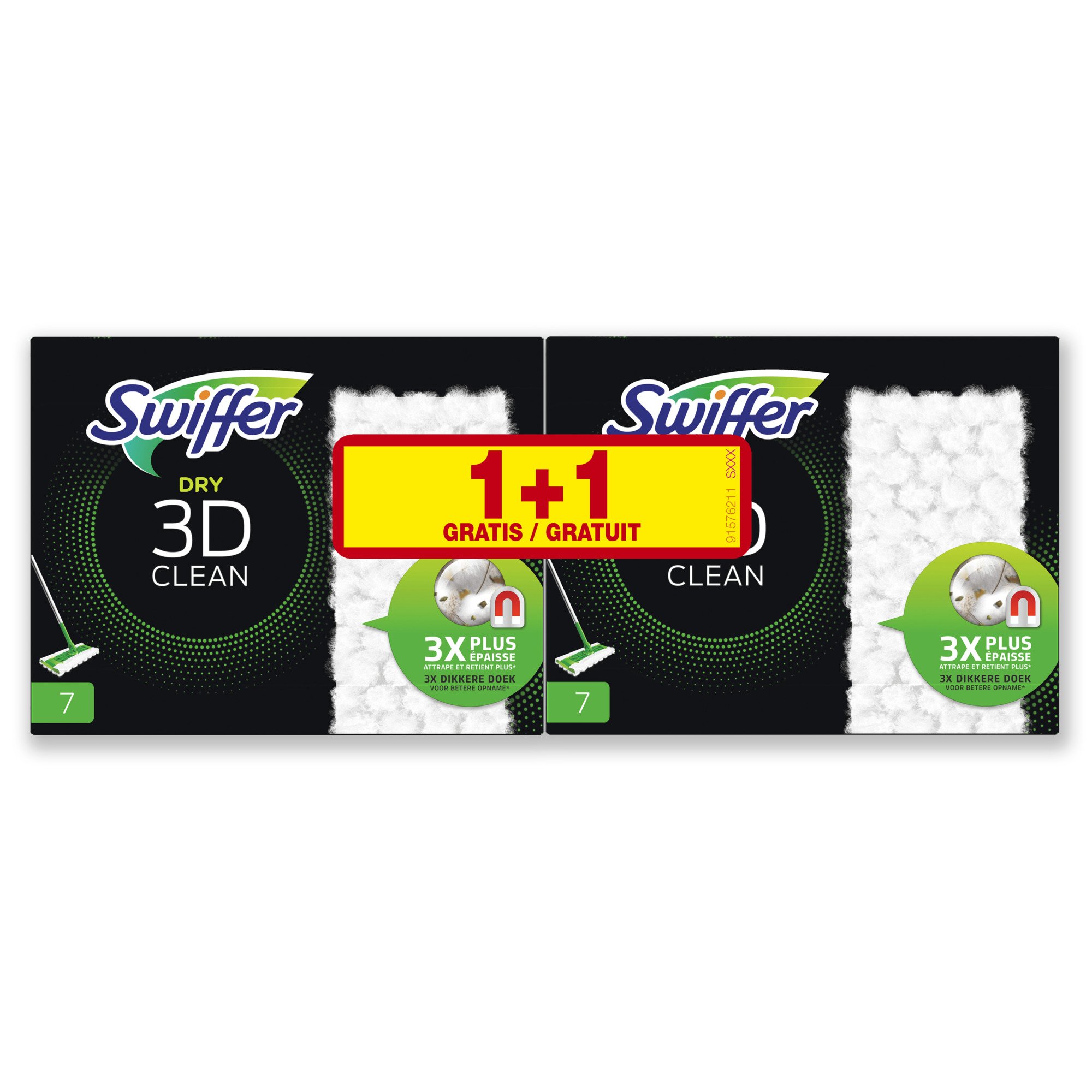 Sol Recharge Dry 3D Clean - 1+1 SWIFFER