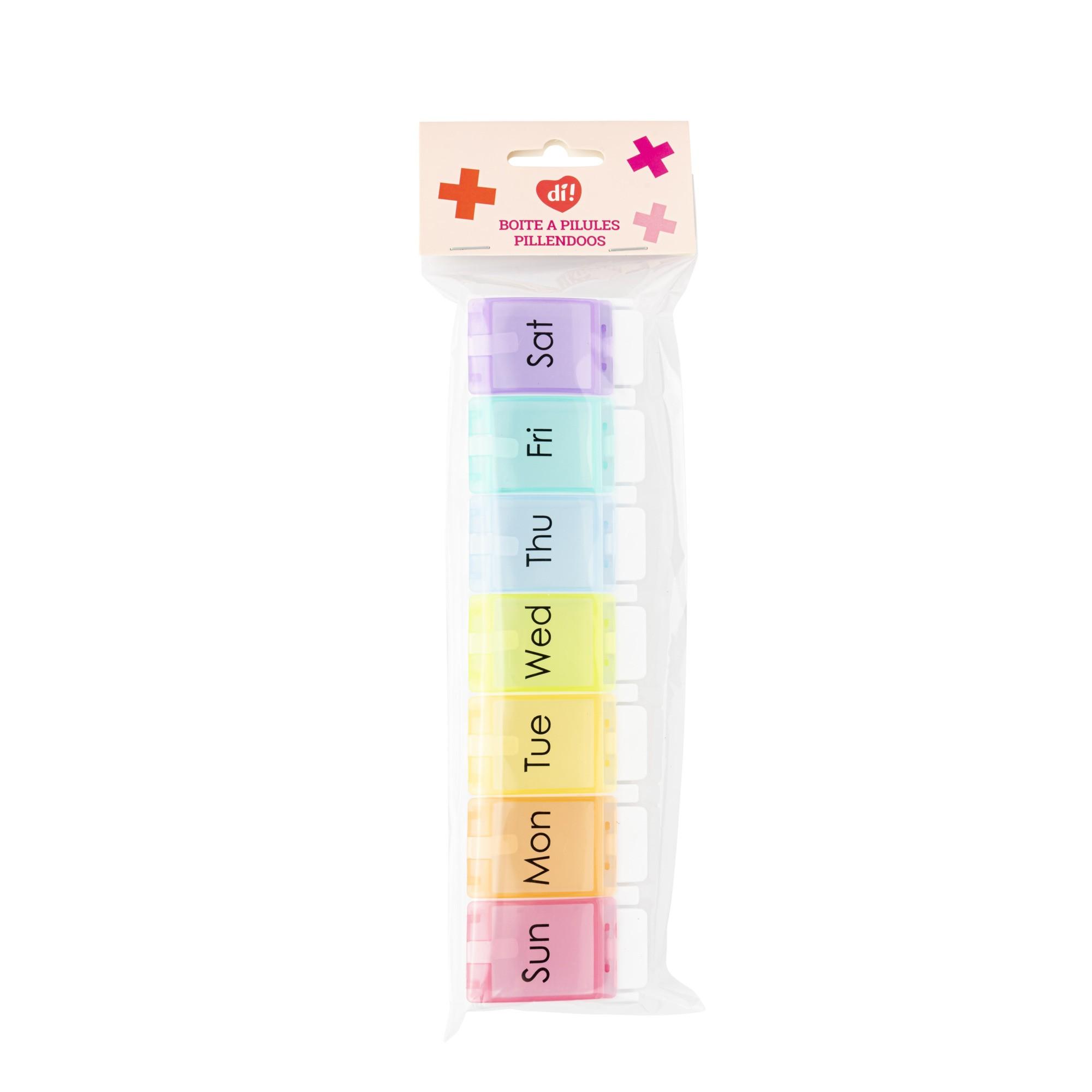 Pilulier 7 jours multicolore