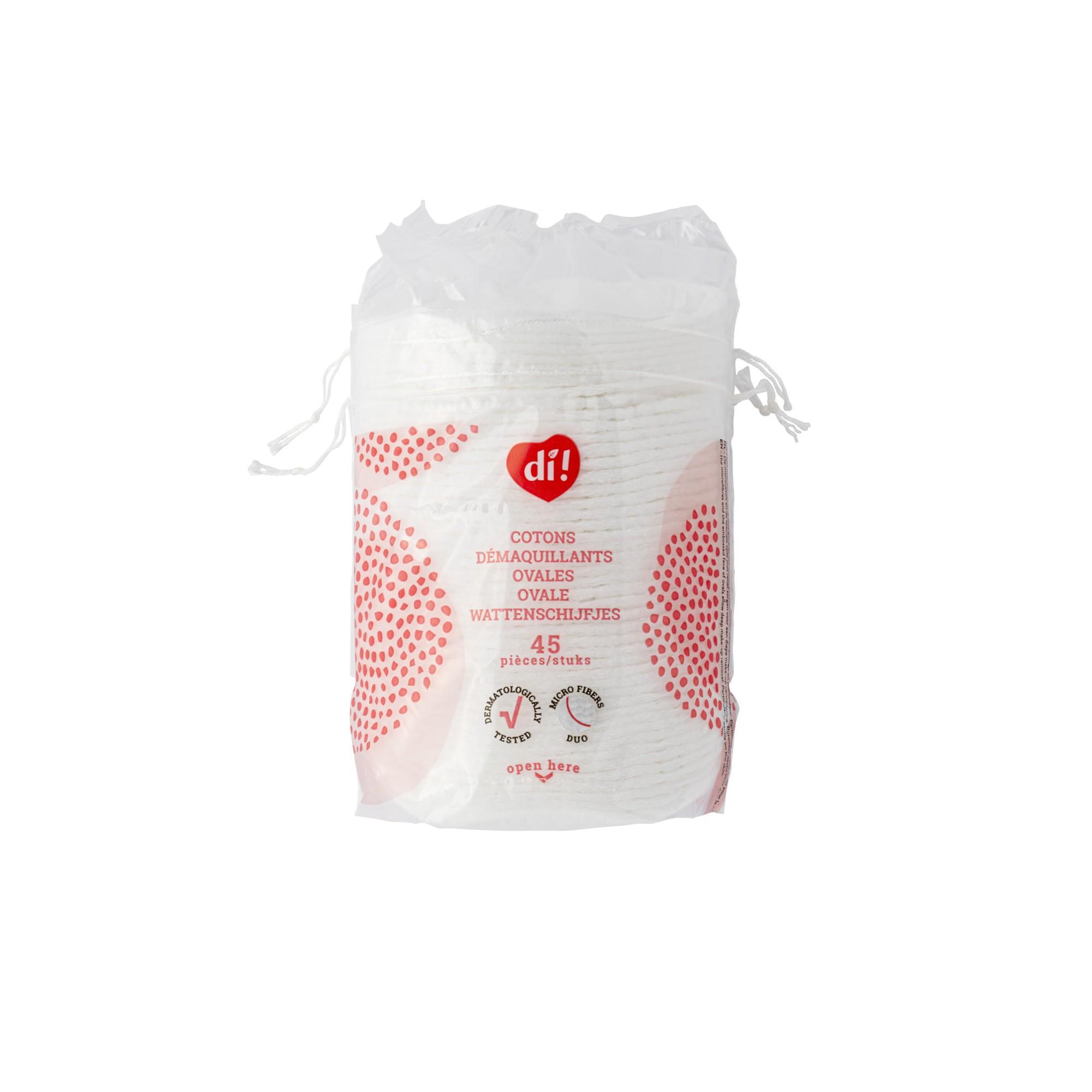Coton à démaquiller ovales - 45 pièces