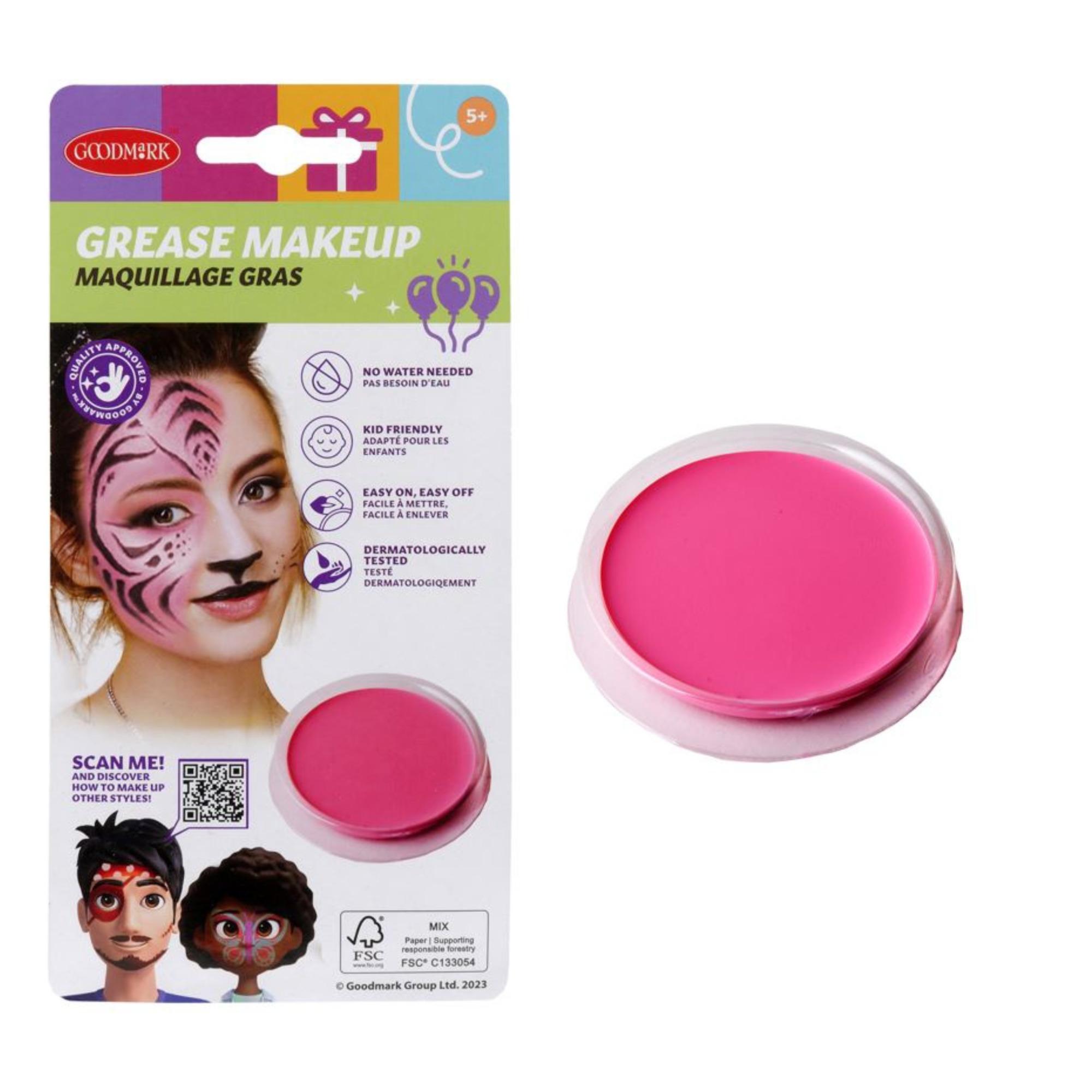 Make-up vet - rond bakje - 14g roze