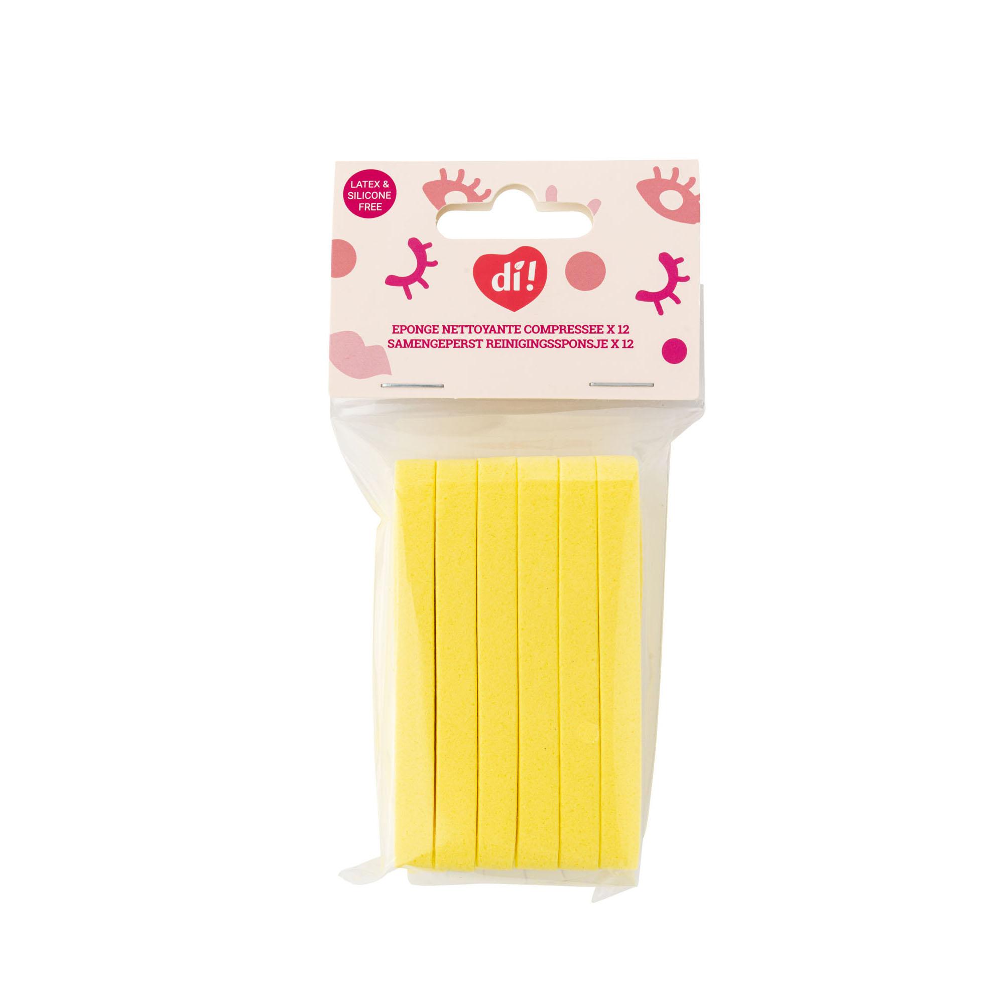 Éponge Nettoyante Compressée - Rose ou Jaune