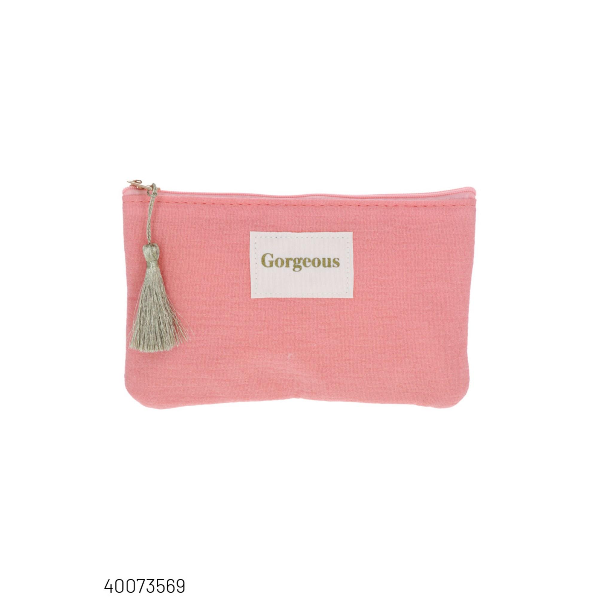 Etui in katoengaas "Gorgeous" roze