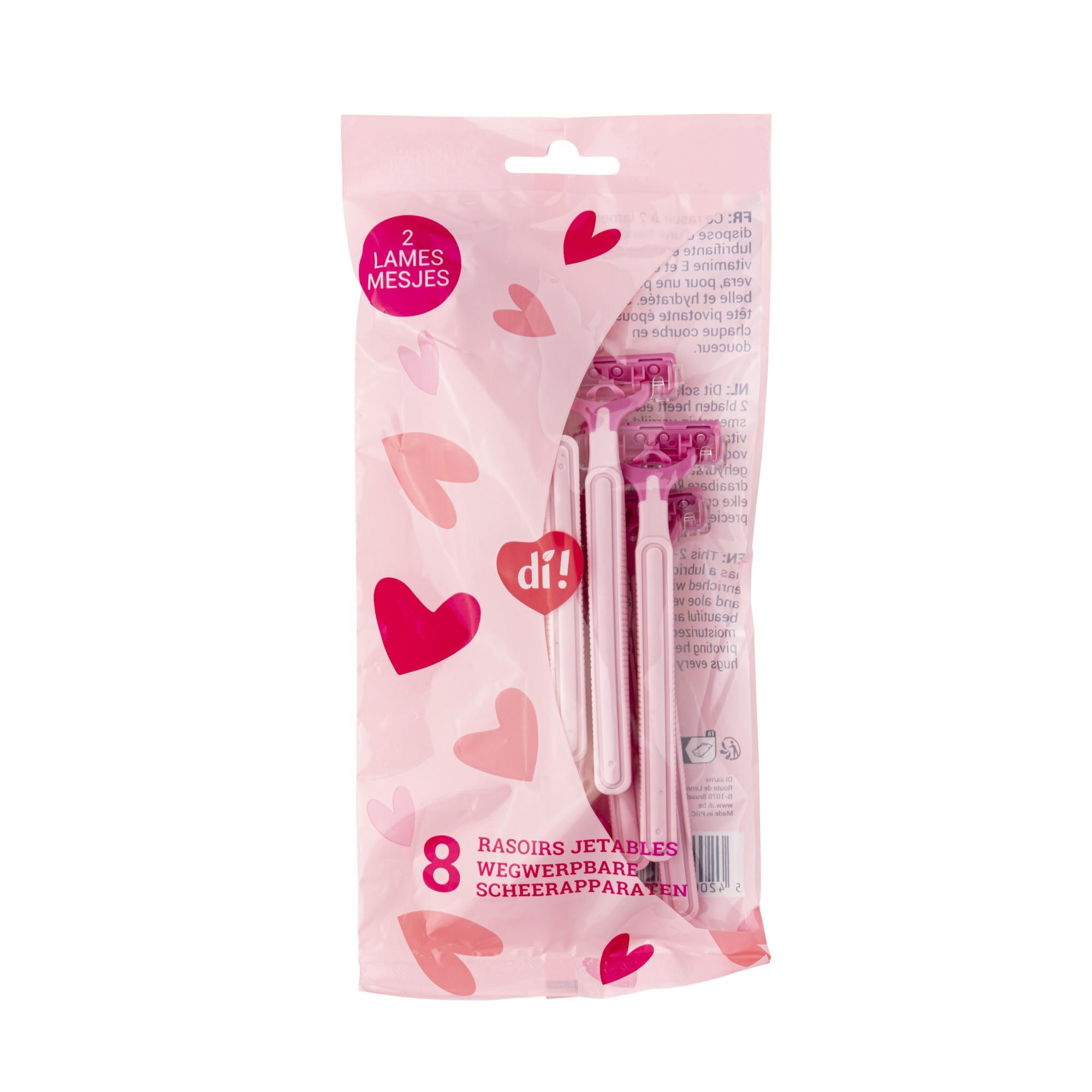 Rasoirs jetables tête pivotante - 8 pièces