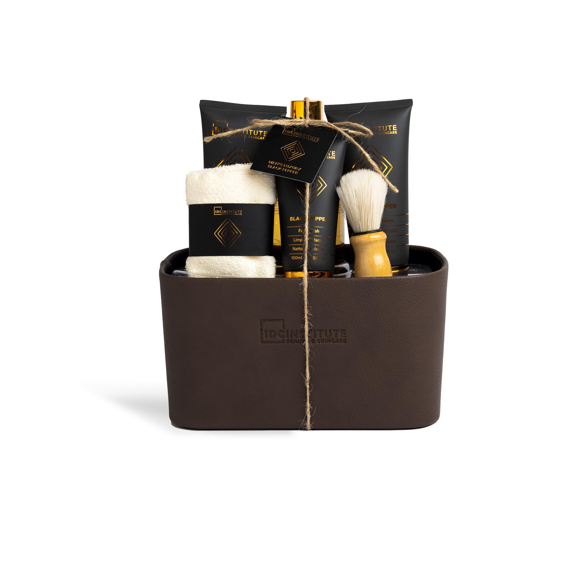 Coffret de soins de rasage de luxe pour homme