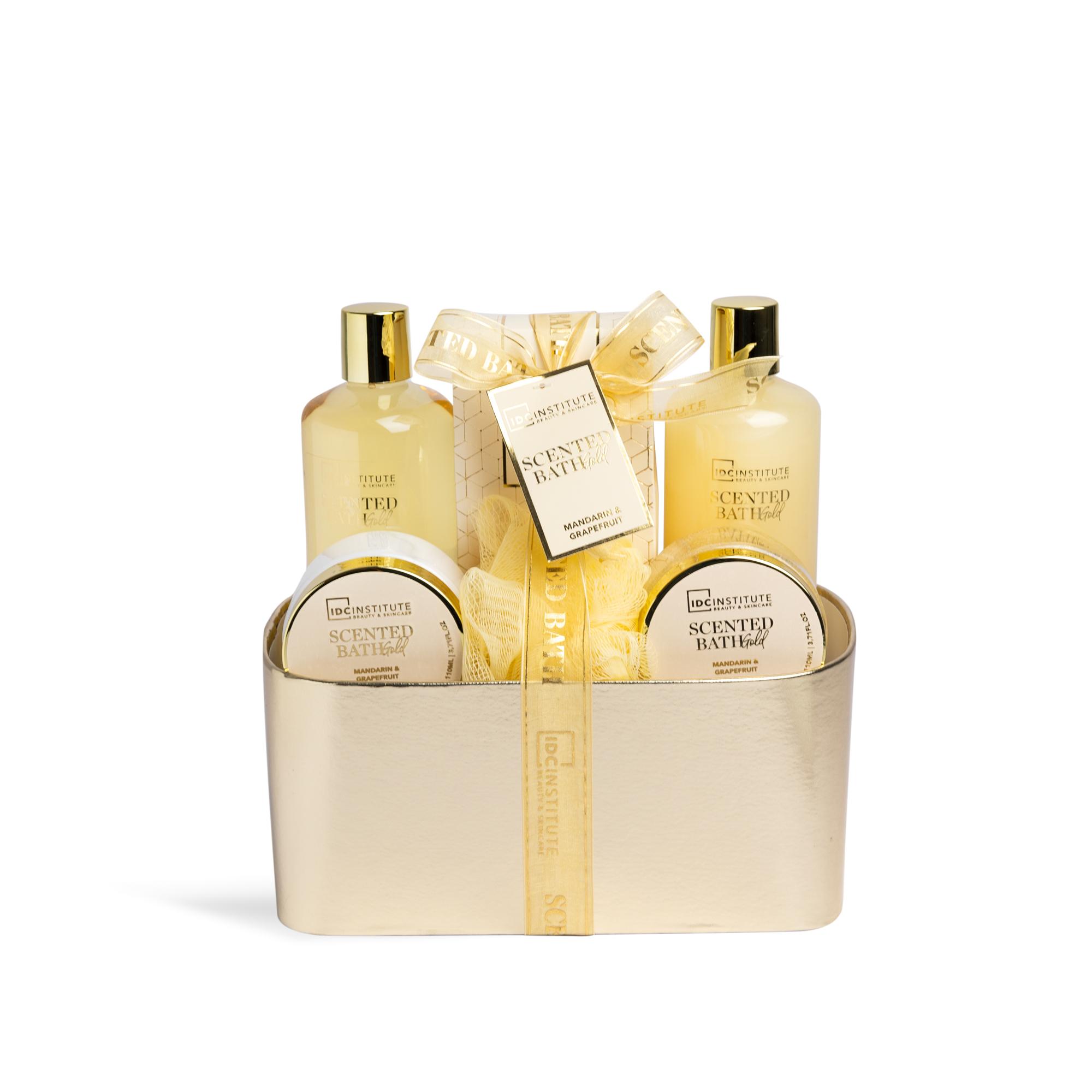 Panier bain parfumé or 6 pièces