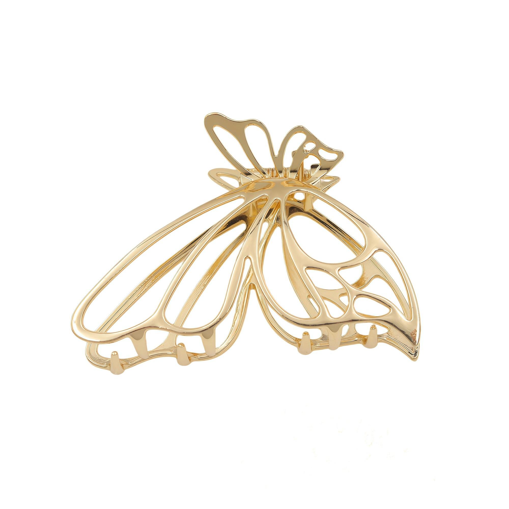 Pince papillon creuse or 7,4 cm