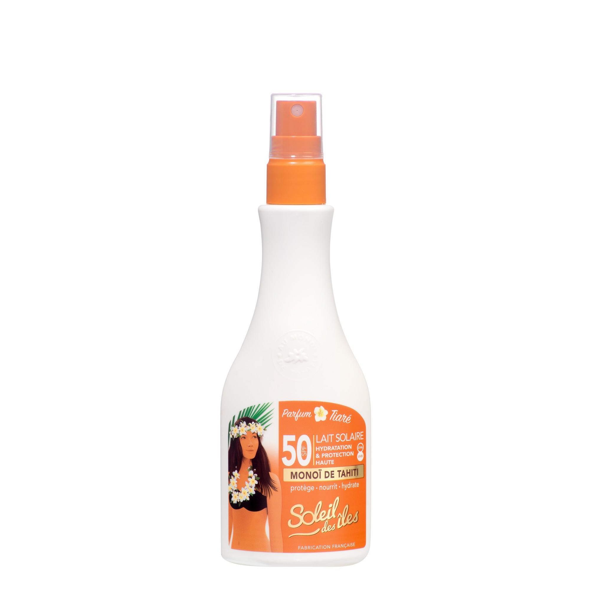 Lait spay au monoï spf50