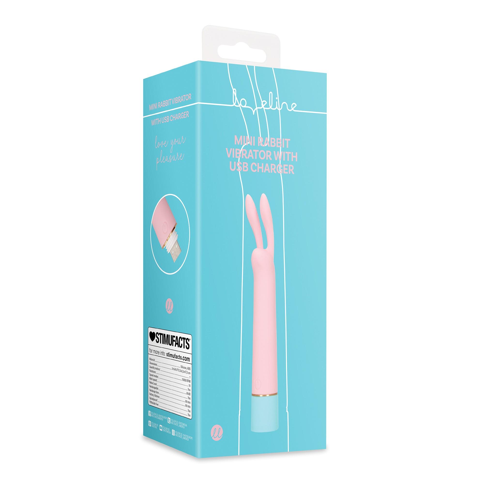 Mini Rabbit-vibrator met USB-oplader