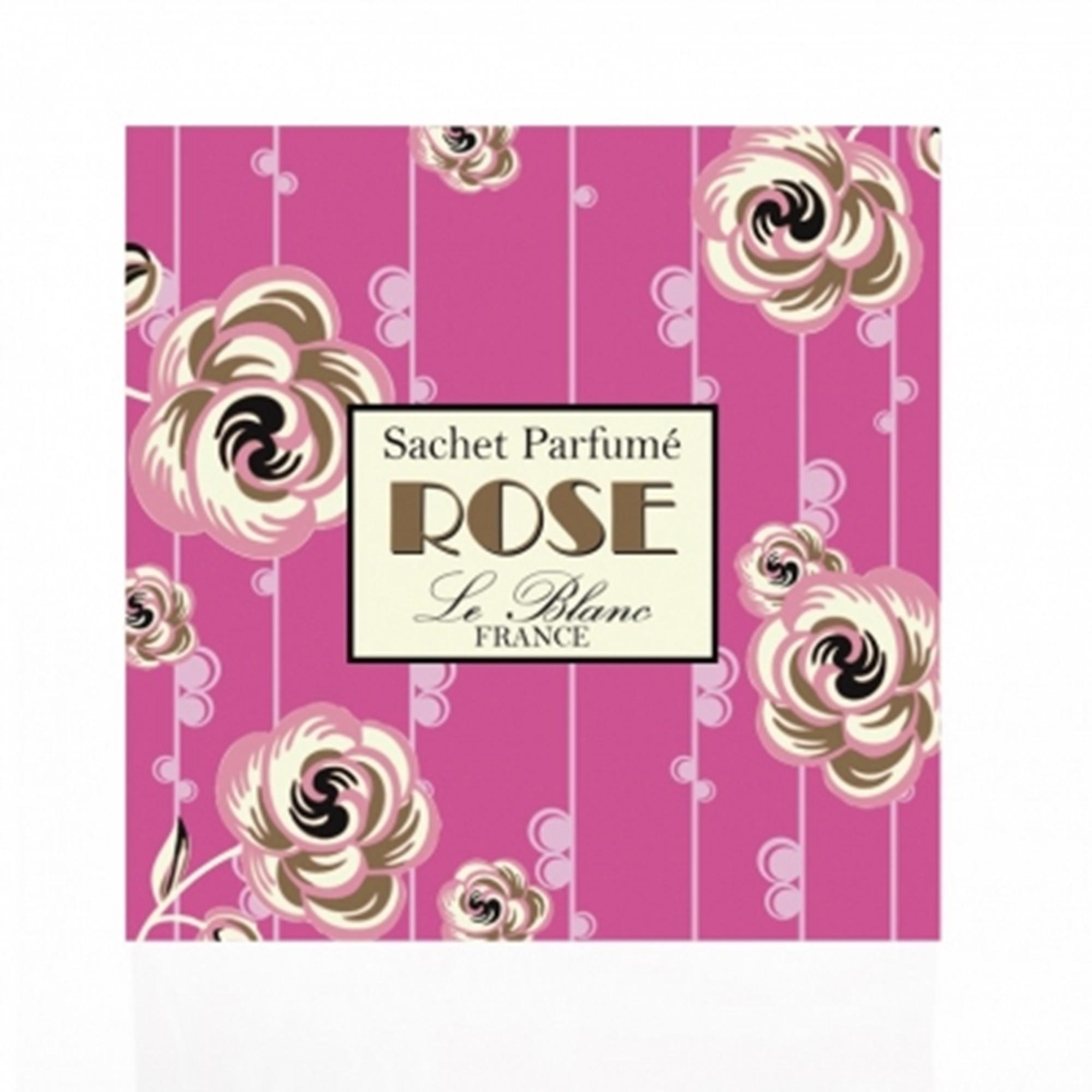 Le blanc sachet parfumé rose art deco