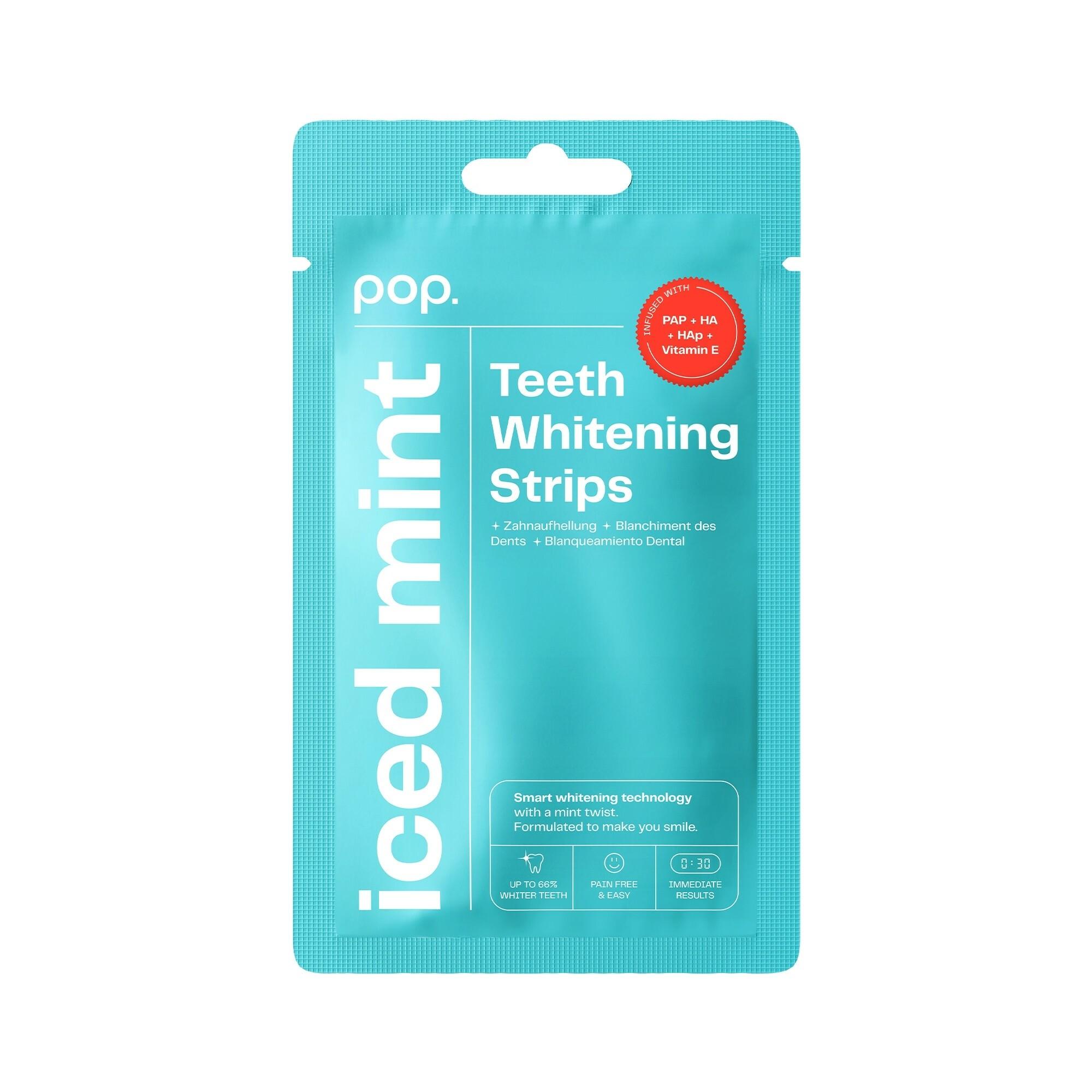 Pop Menthe Bandes de Blanchiment Dentaire – Blanchiment au PAP