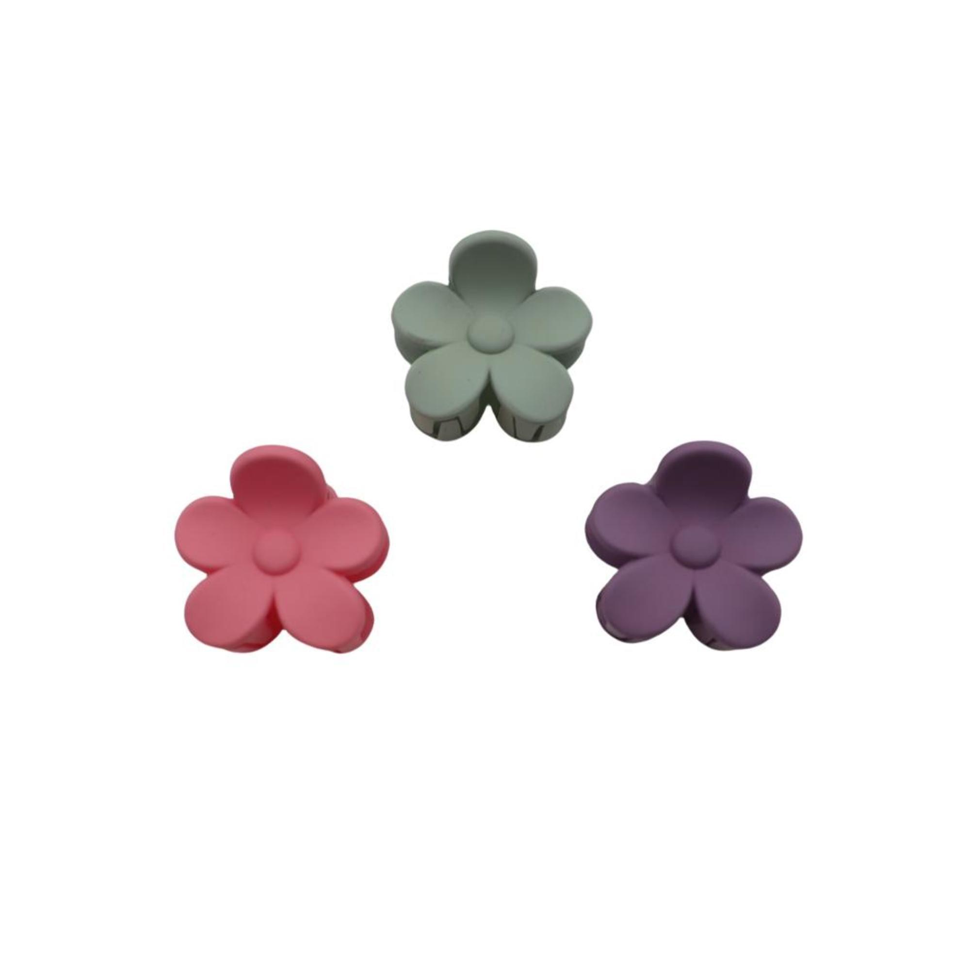 Pince Crabe Fleur 3 Couleurs multicouleurs Mat (Lot de 3)