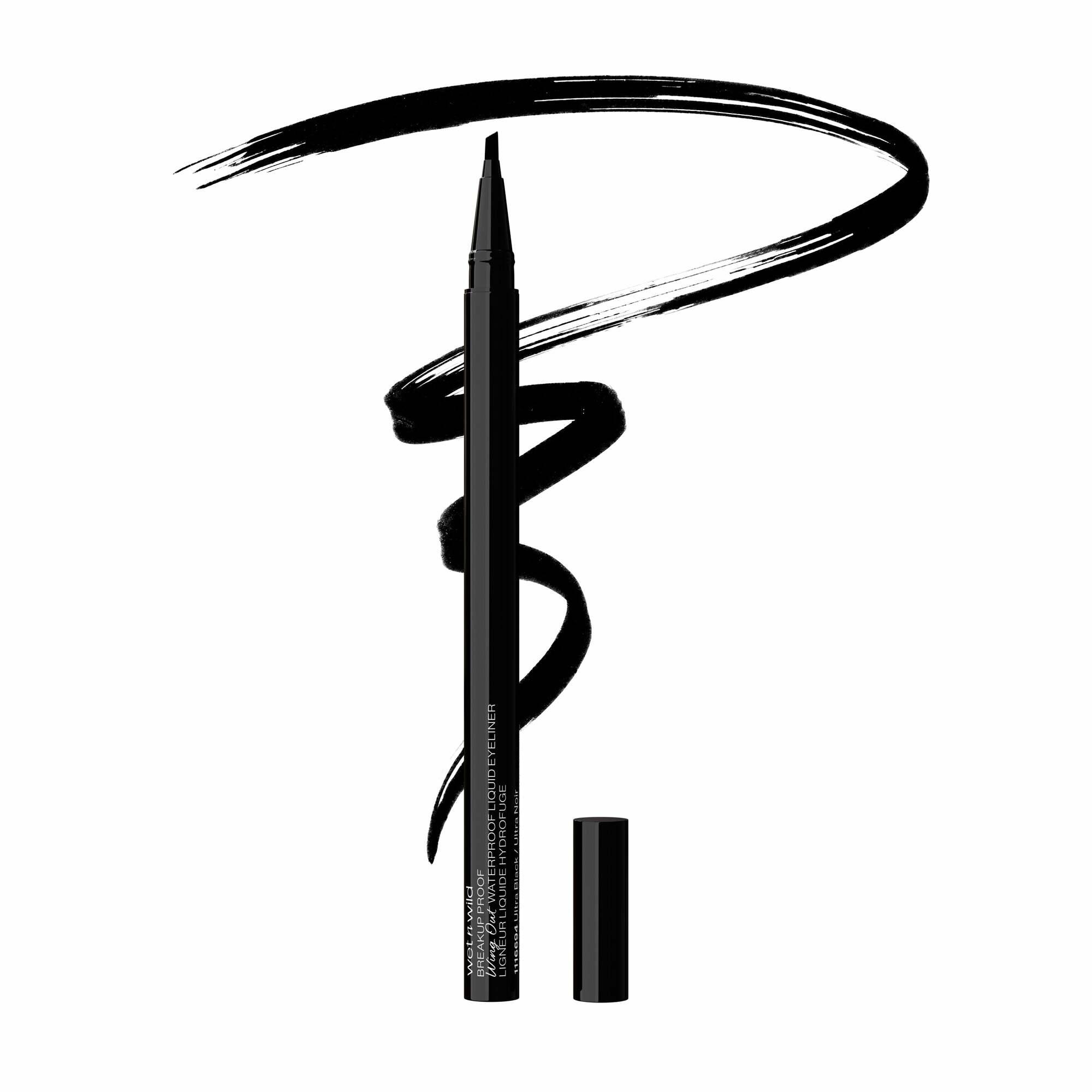 Eyeliner met schuine kwast