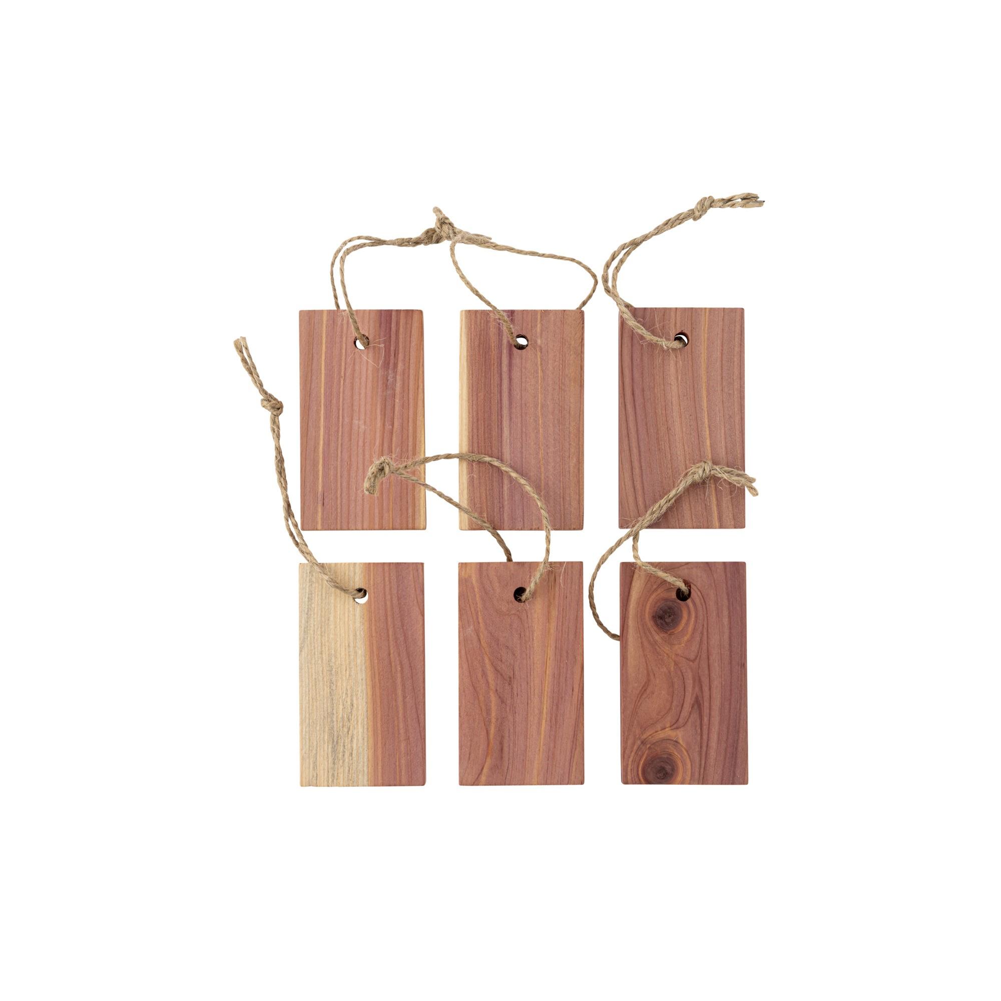 Plaques Antimites Cèdre Rouge 8x4,5 cm (6 pcs)