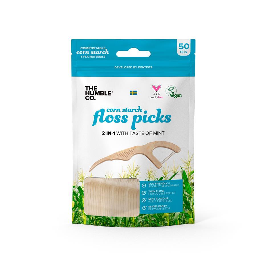 Floss Picks Mint - 50 pièces