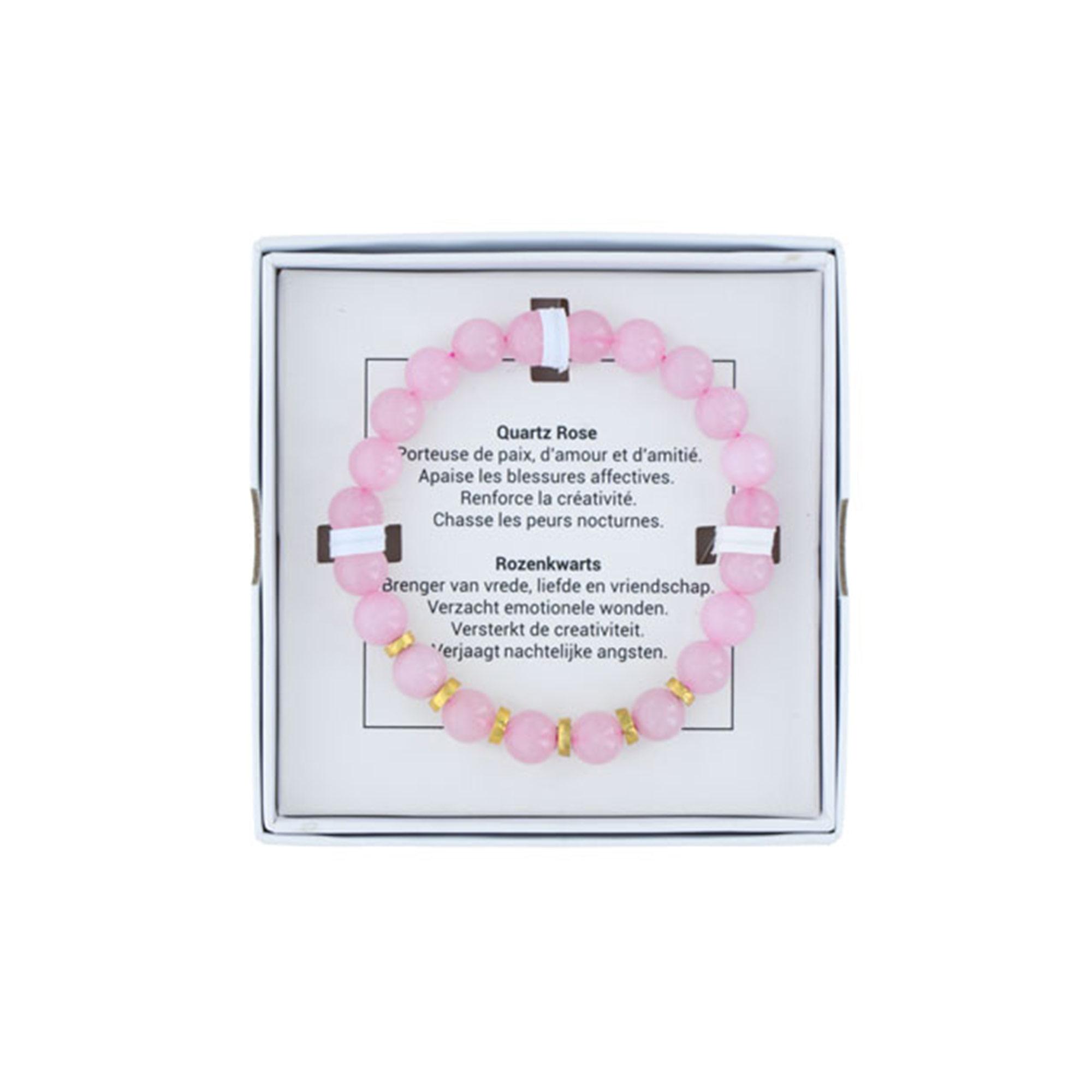 Armband met Rozenkwartsstenen