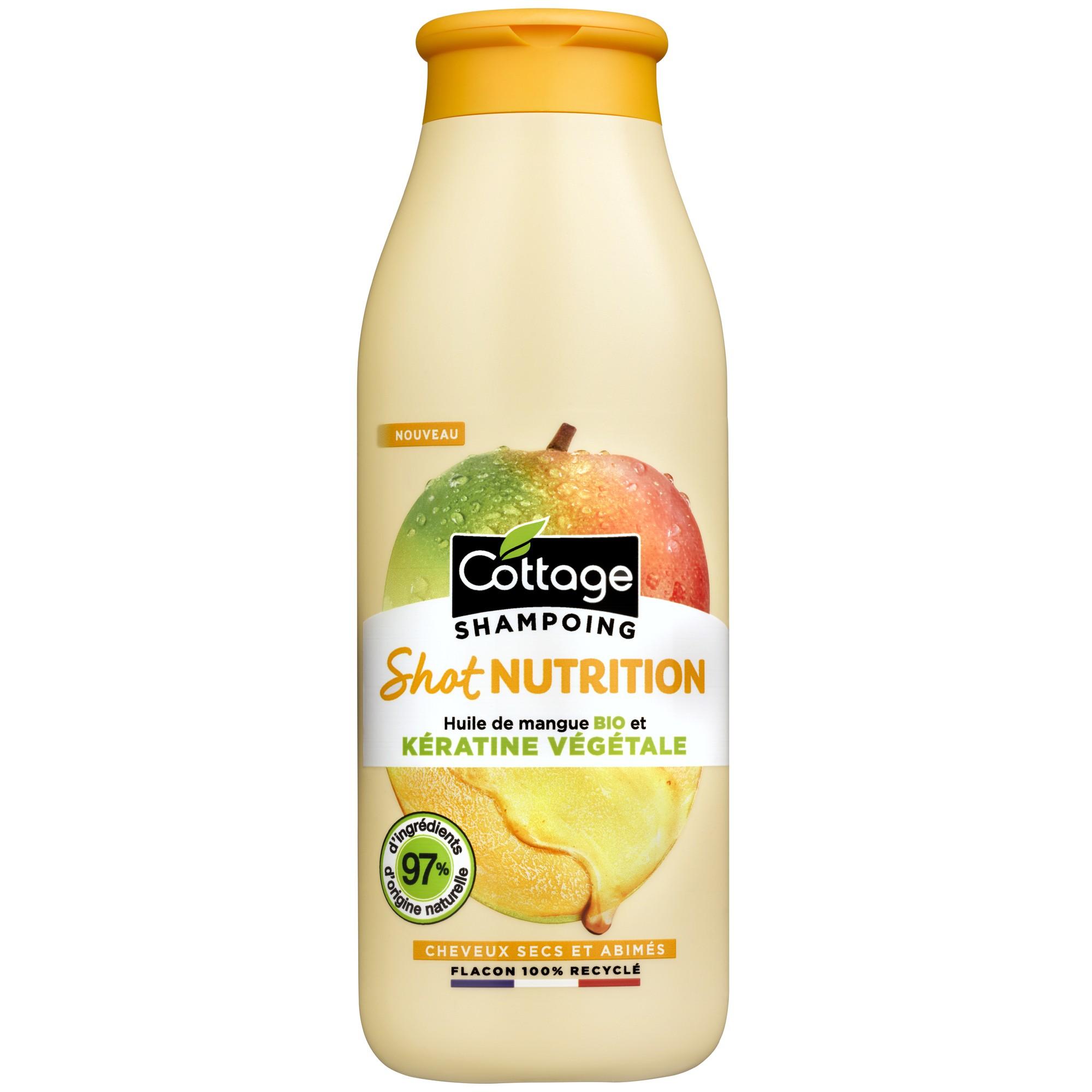 Shampooing Nutri Shot à l'Huile de Mangue Bio et Kératine végétale