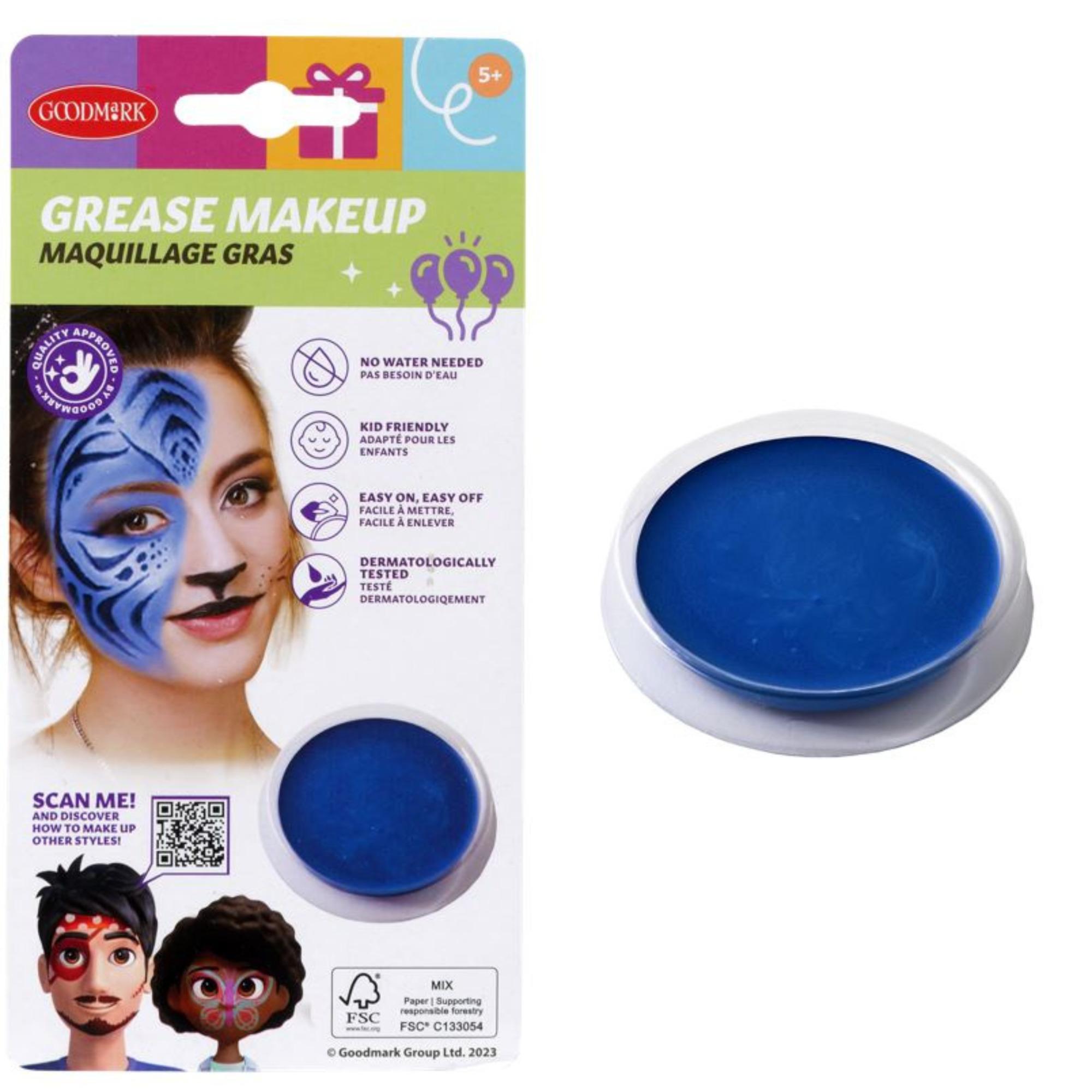 Make-up vet - rond bakje - 14g blauw