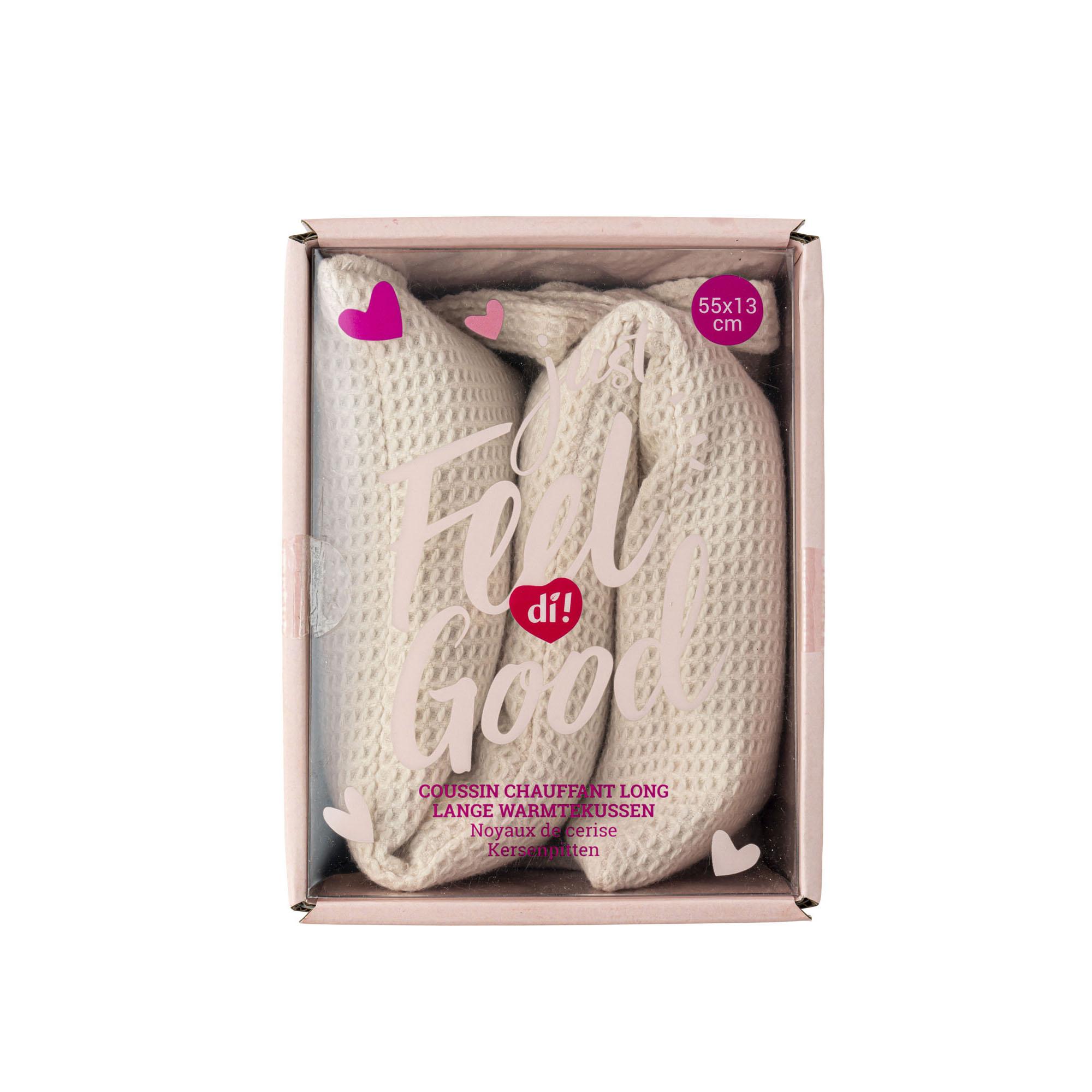 Coussin Cervical Noyaux de Cerise Blanc