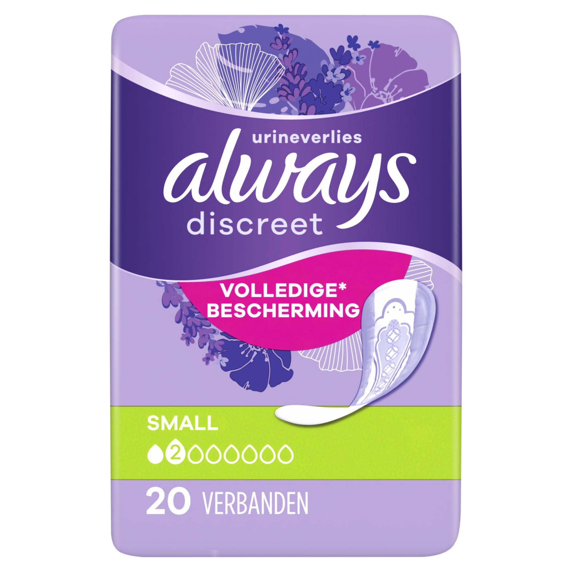 Discreet Protection Integrale Small 20 serviettes