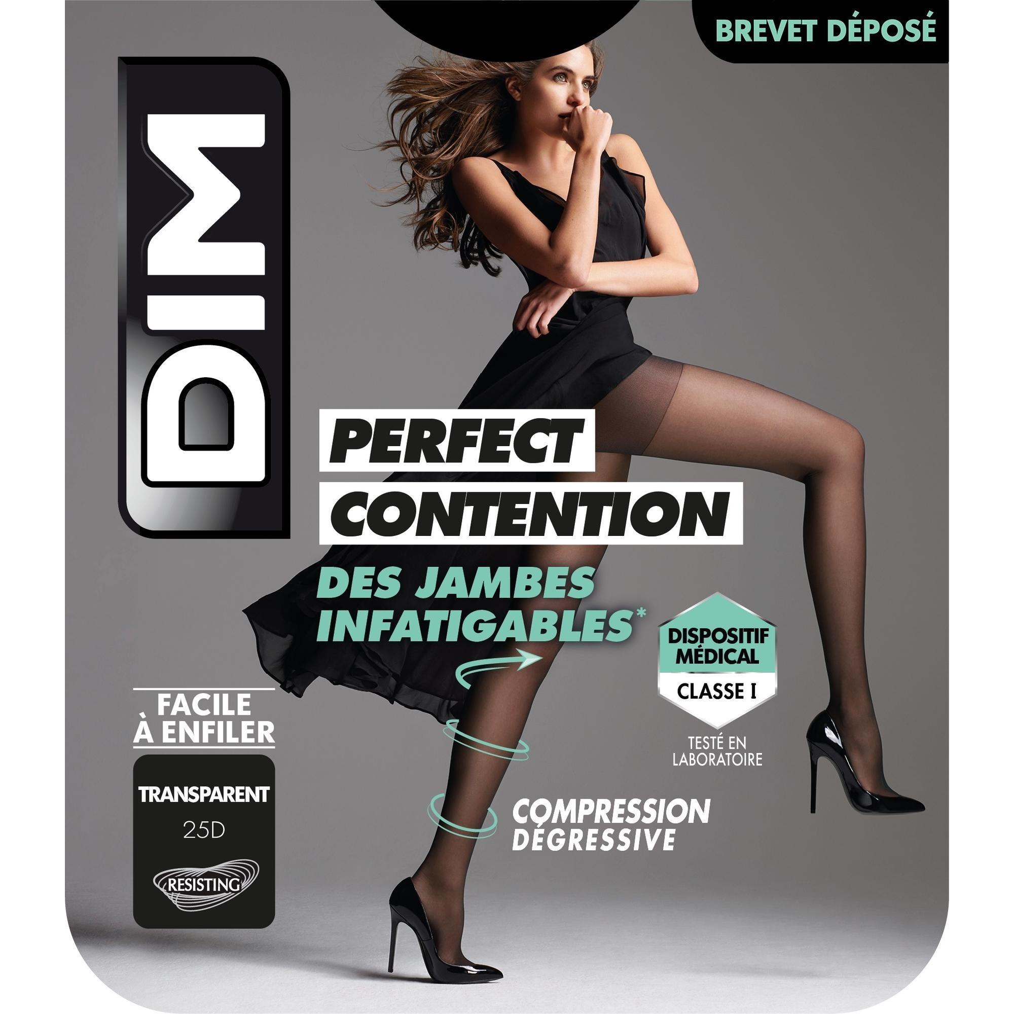 Panty Perfect Contention Transparent Noir 25D