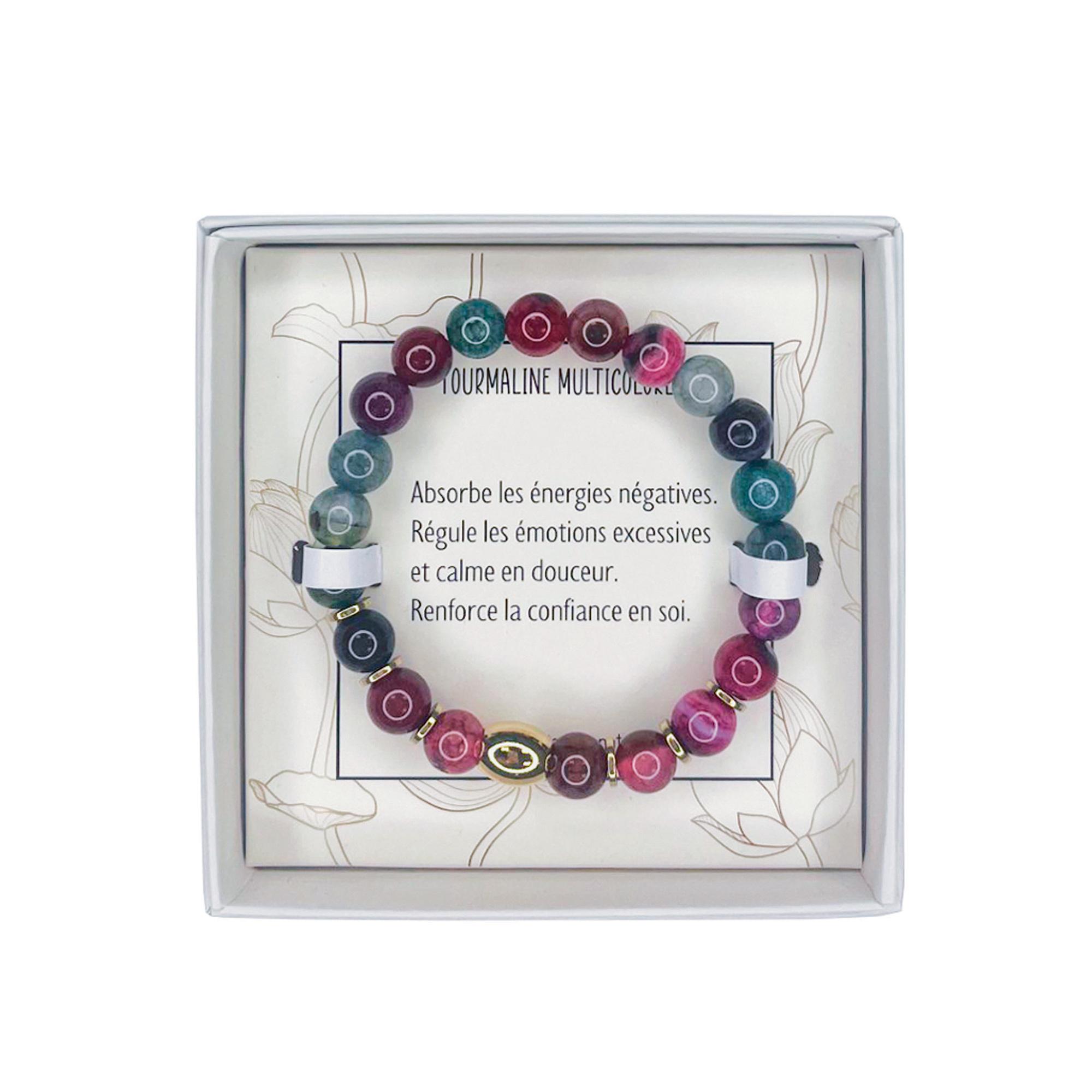 Bracelet en Tourmaline Multicolore