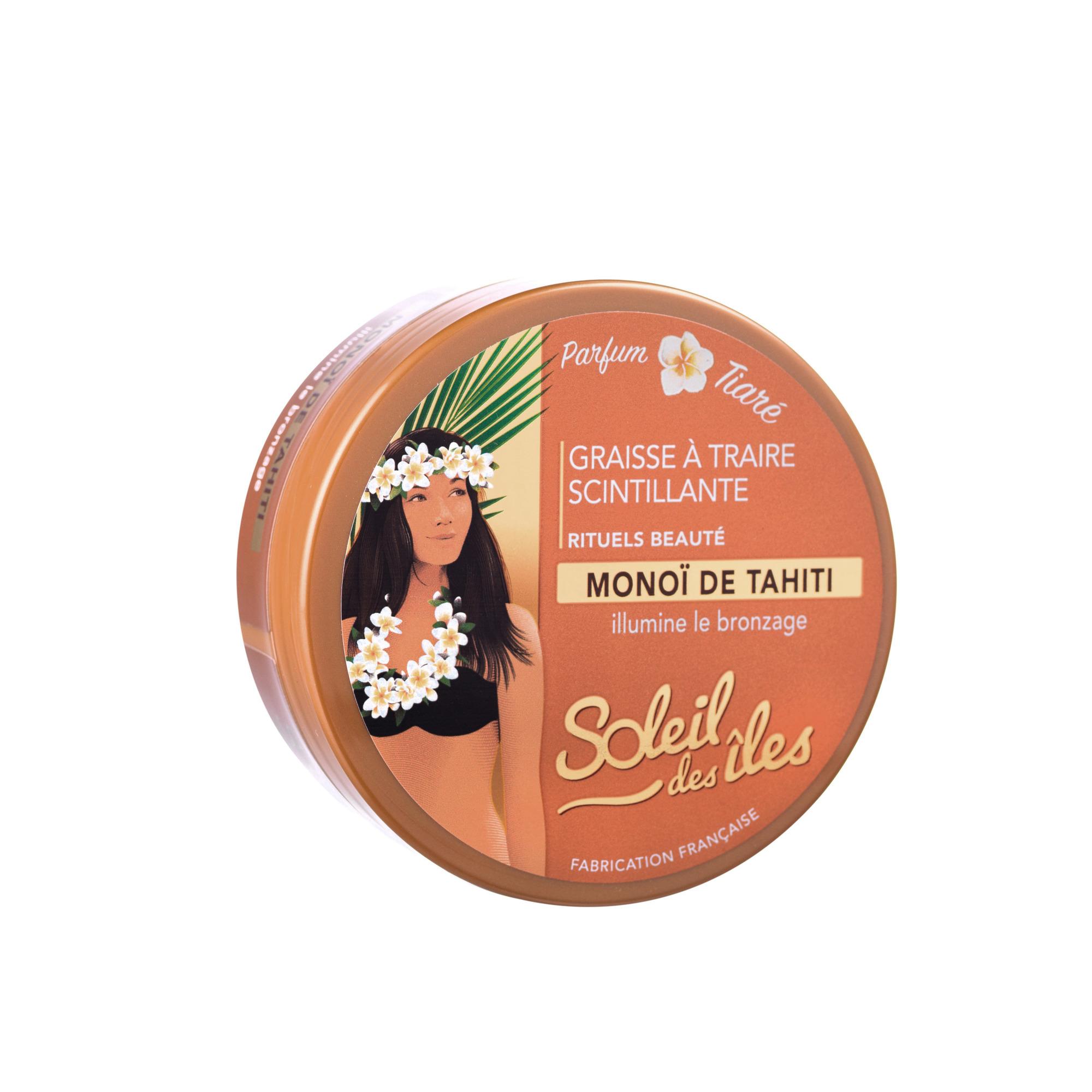 Graisse à traire scintillante Monoï de Tahiti Parfum Tiaré