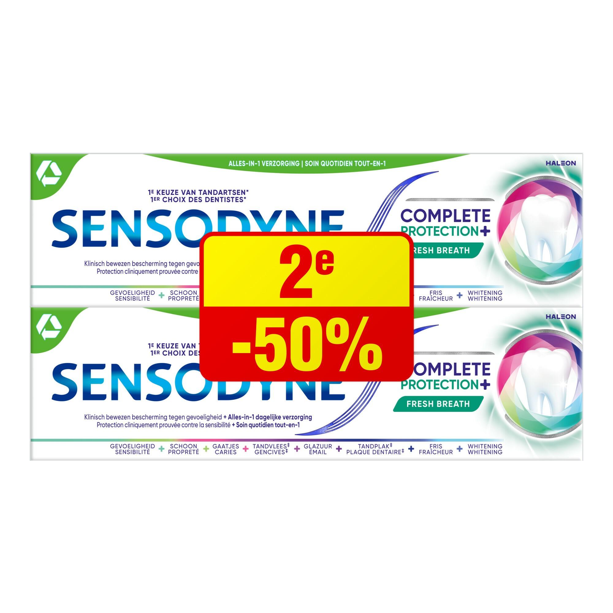 Sensodyne Complete Protection Fresh Breath Tandpasta - Promo pack - 2E -50%