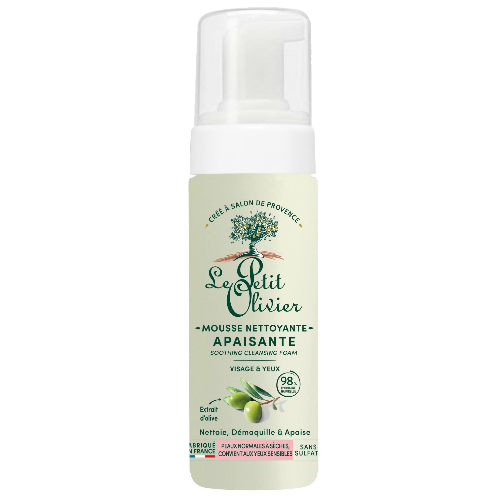 Mousse nettoyante à l'extrait d'olive - 150 ml