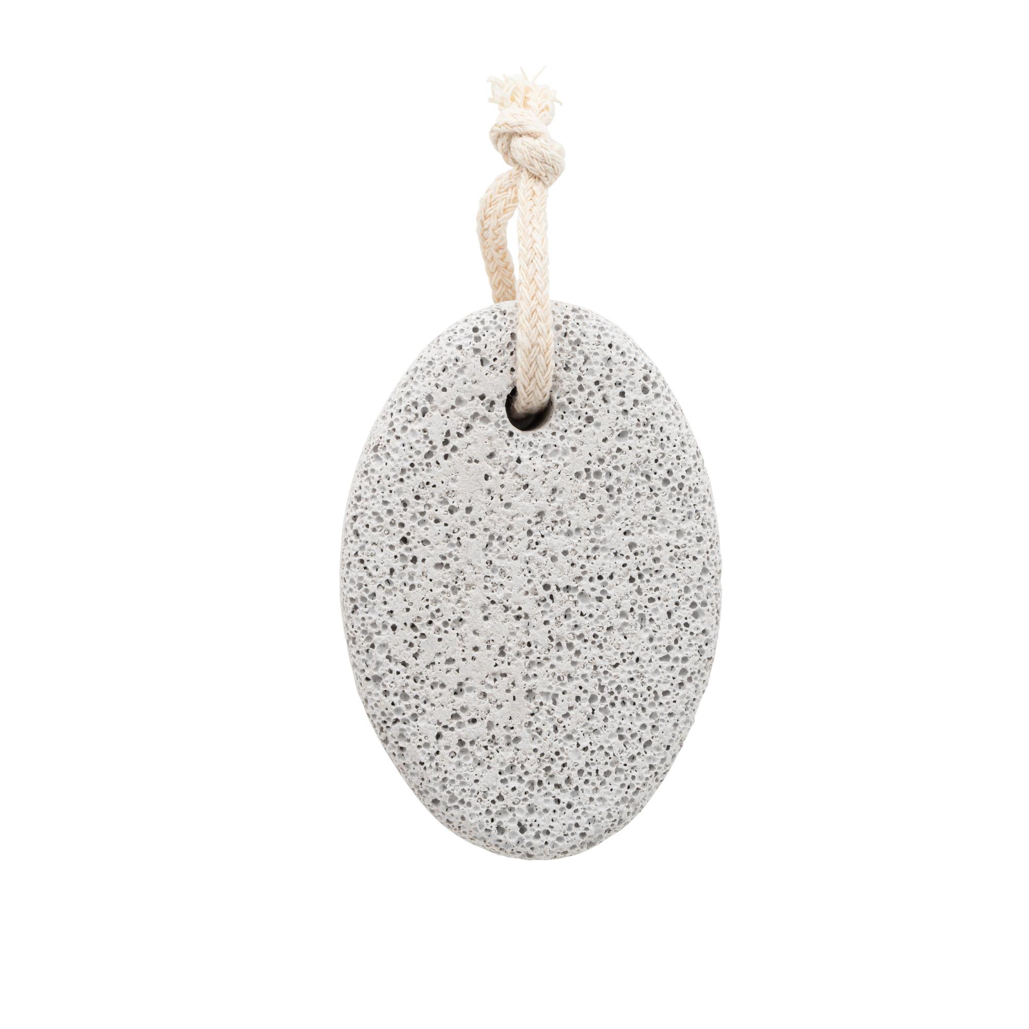Pierre ponce ovale avec cordelette