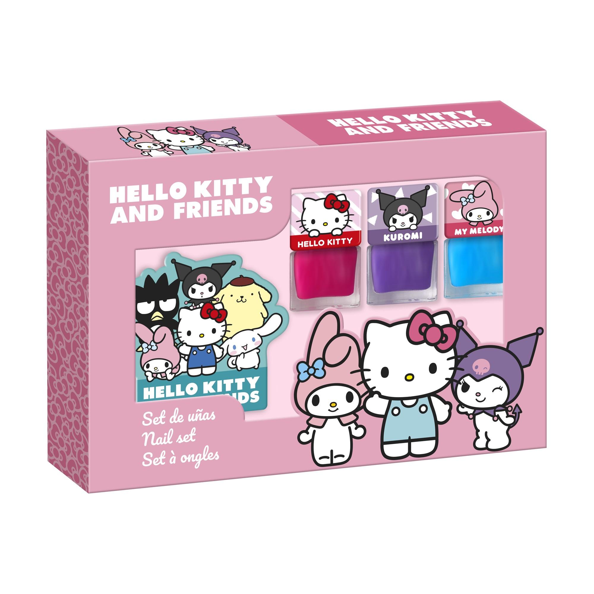 Coffret Hello Kitty - 3 Vernis à Ongles & Lime