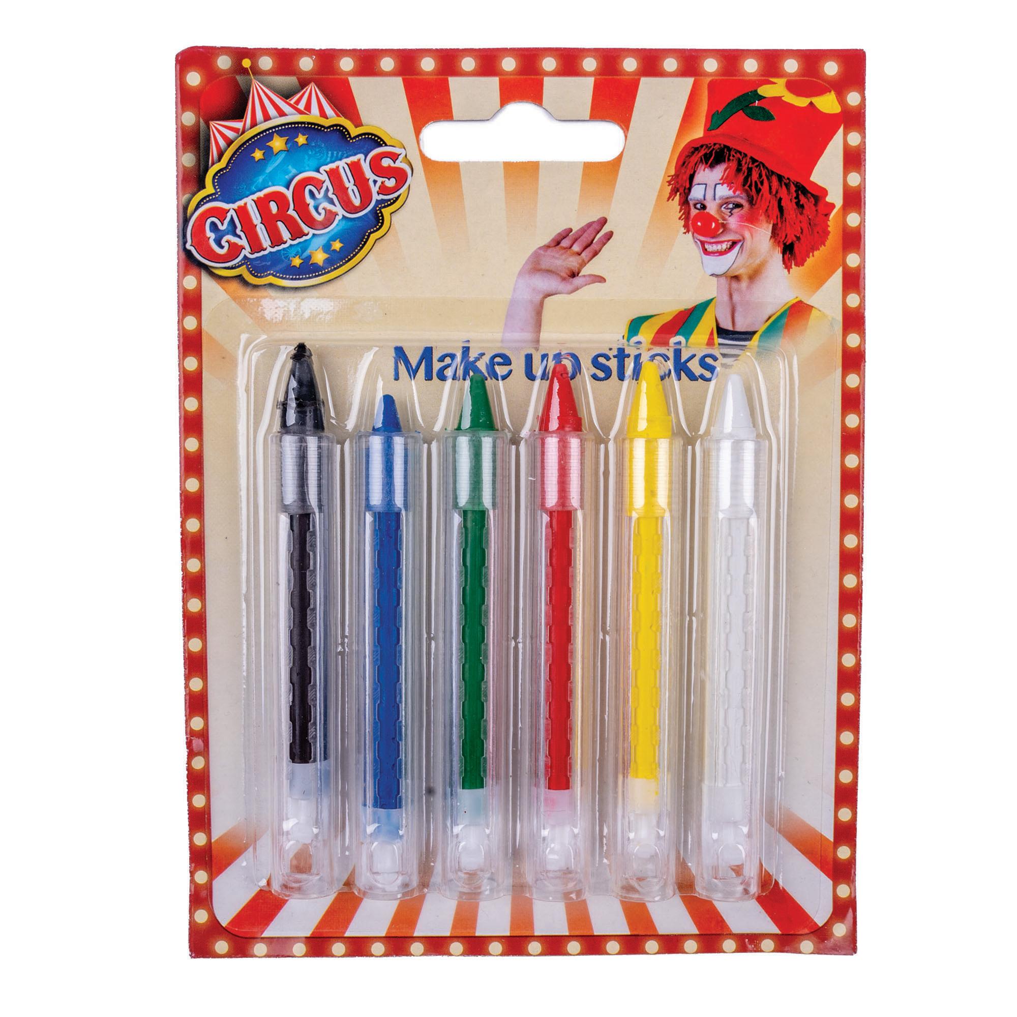 Set de 6 crayons de maquillage colorés pour le visage
