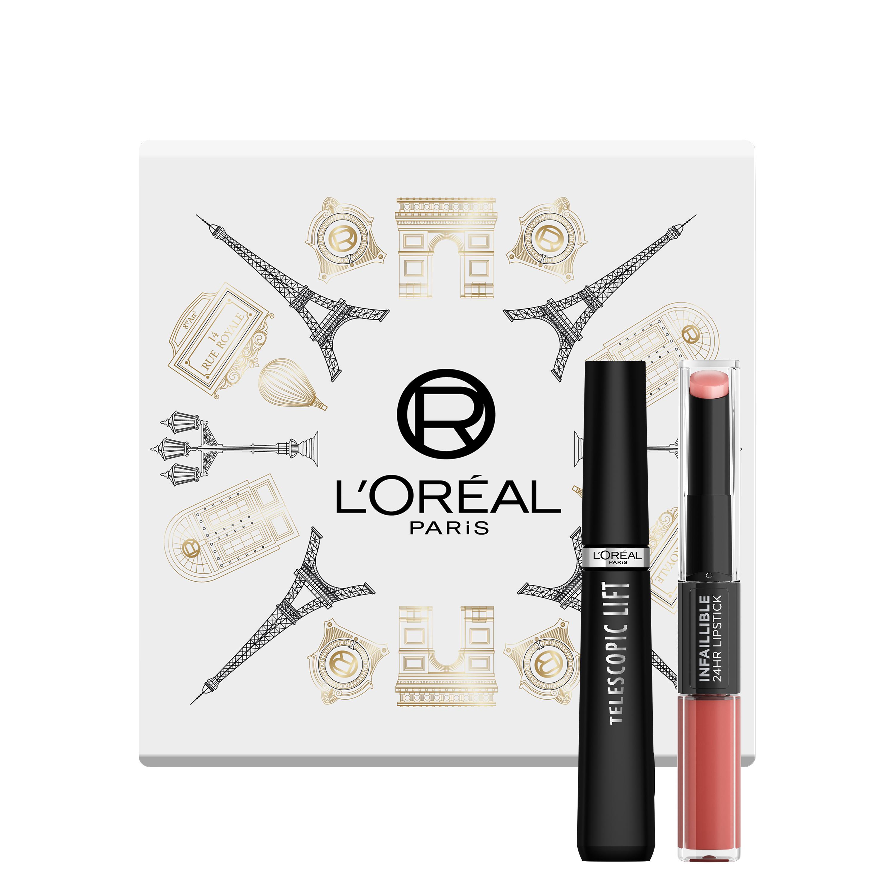 Telescopic Lift Mascara + Infaillible 24H Lipstick 312 Incessant Russet Rouge à lèvres
