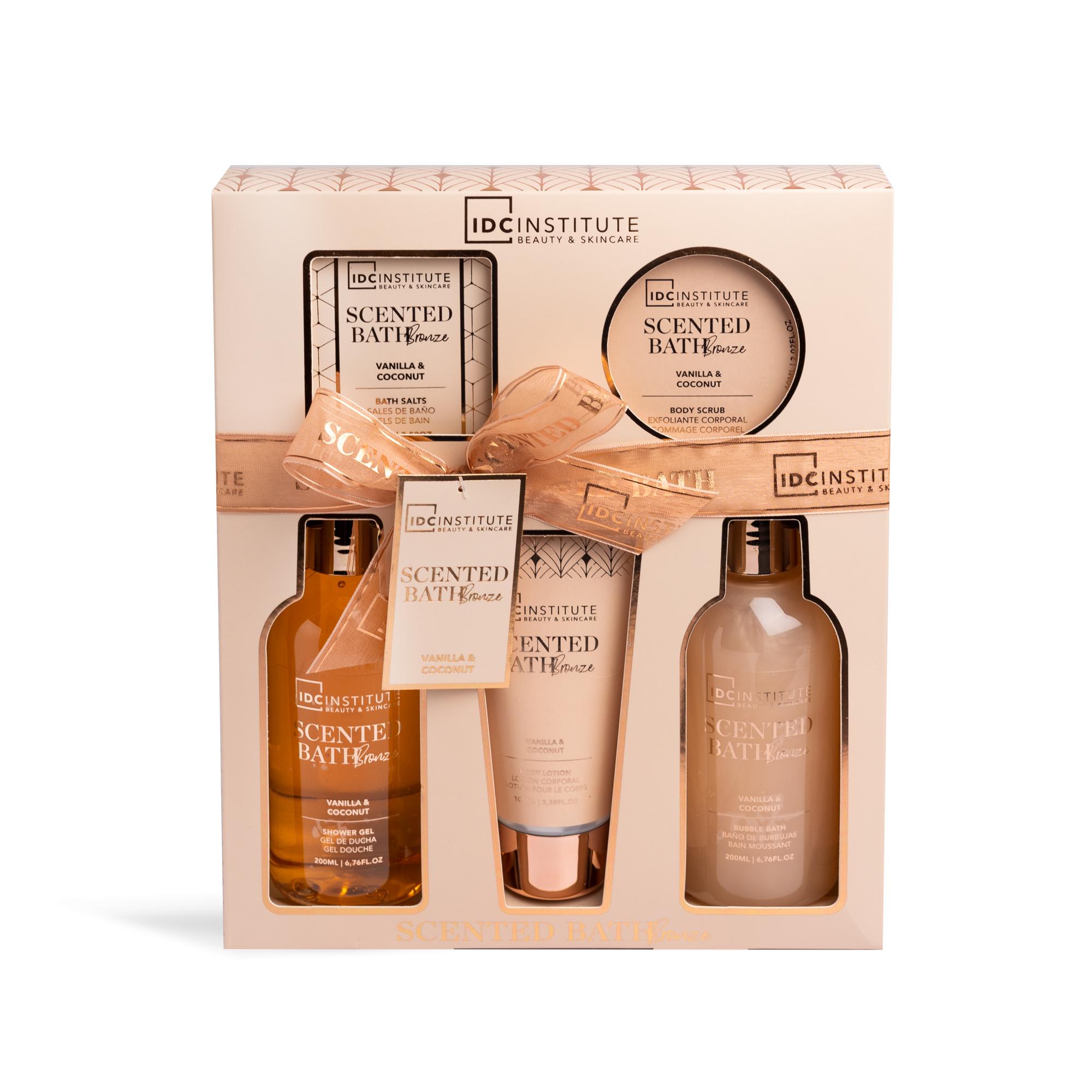 Coffret cadeau bain parfumé bronze 5 pièces