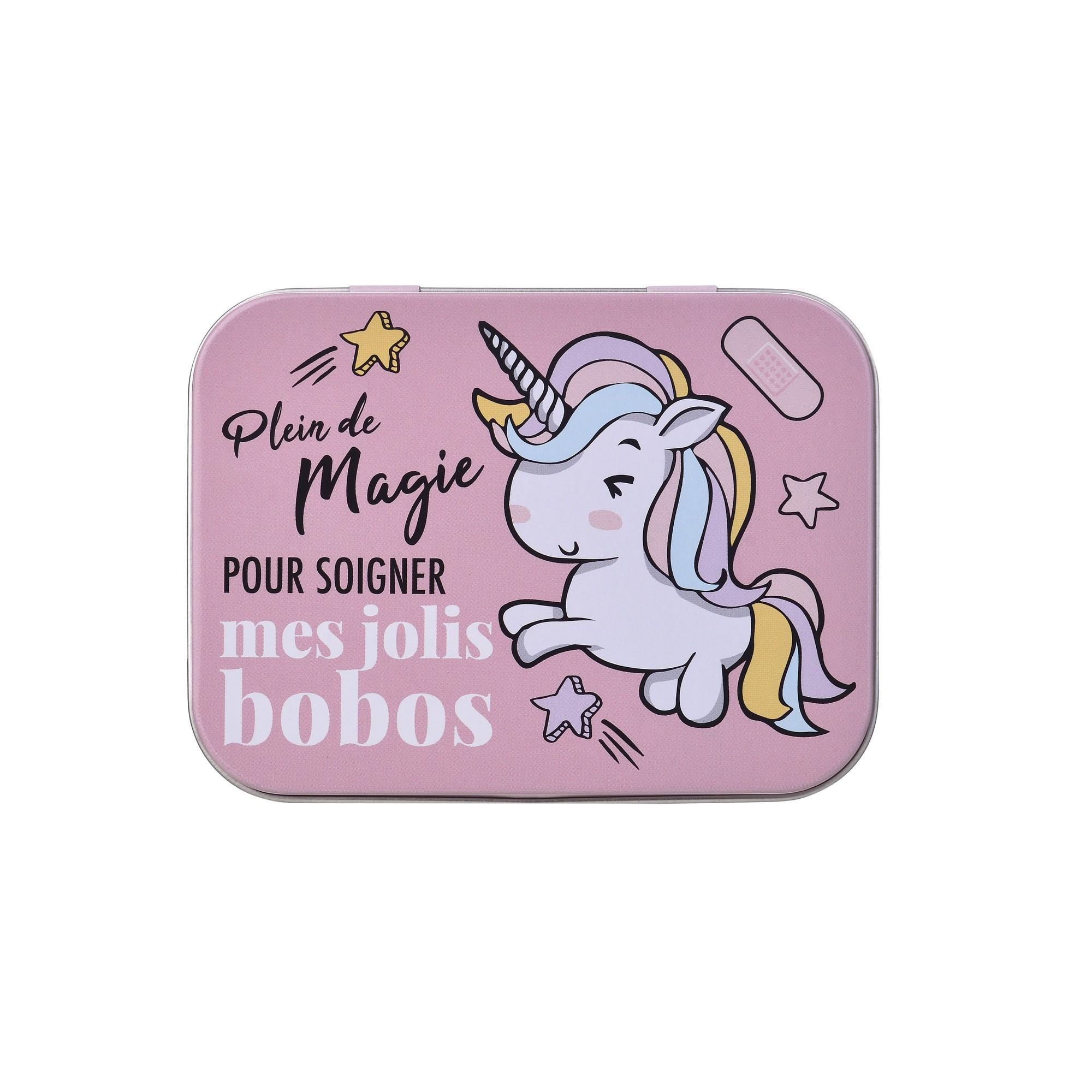 Pansement boîte métal Licorne