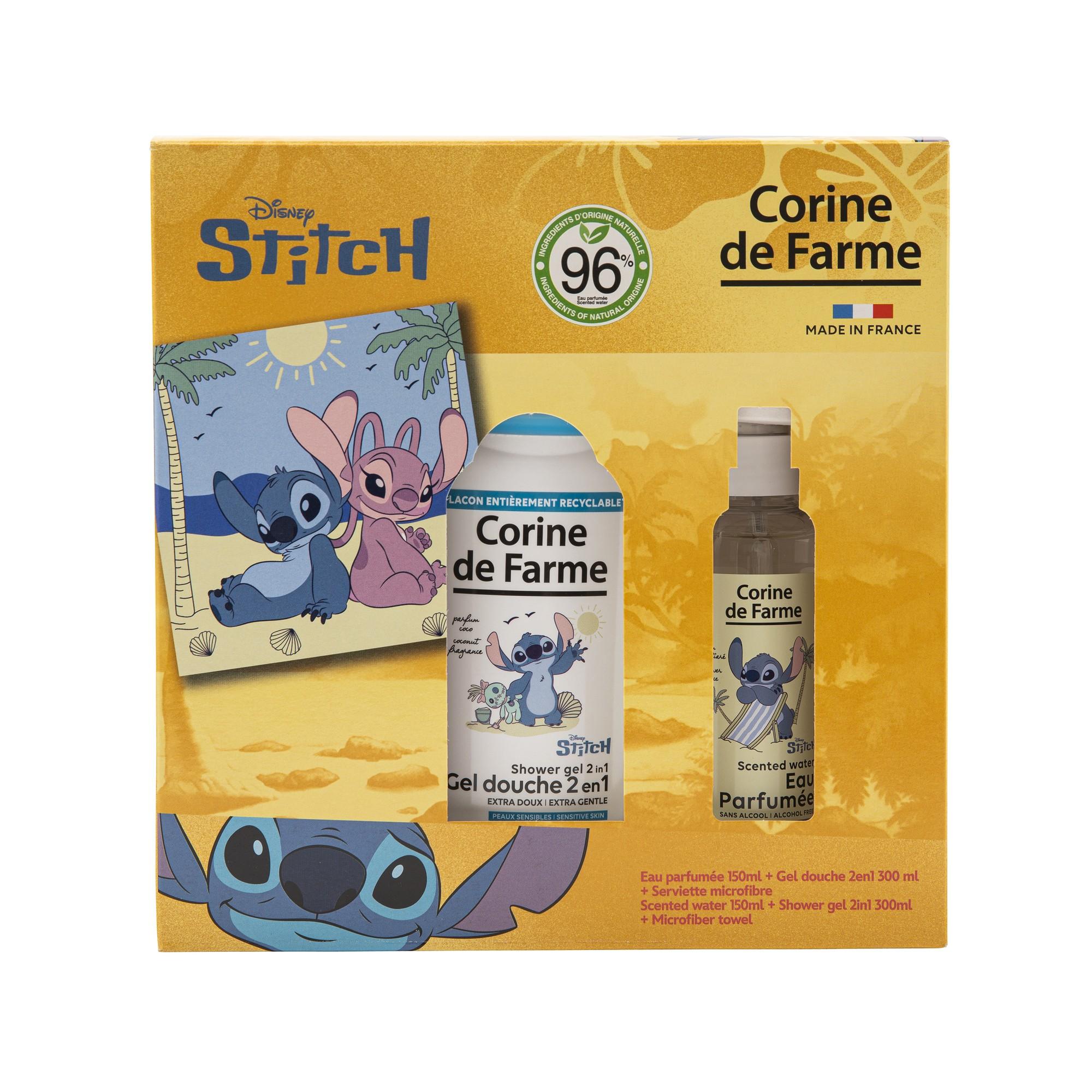 STITCH Coffret Eau parfumée + Gel douche 2en1 + Serviette