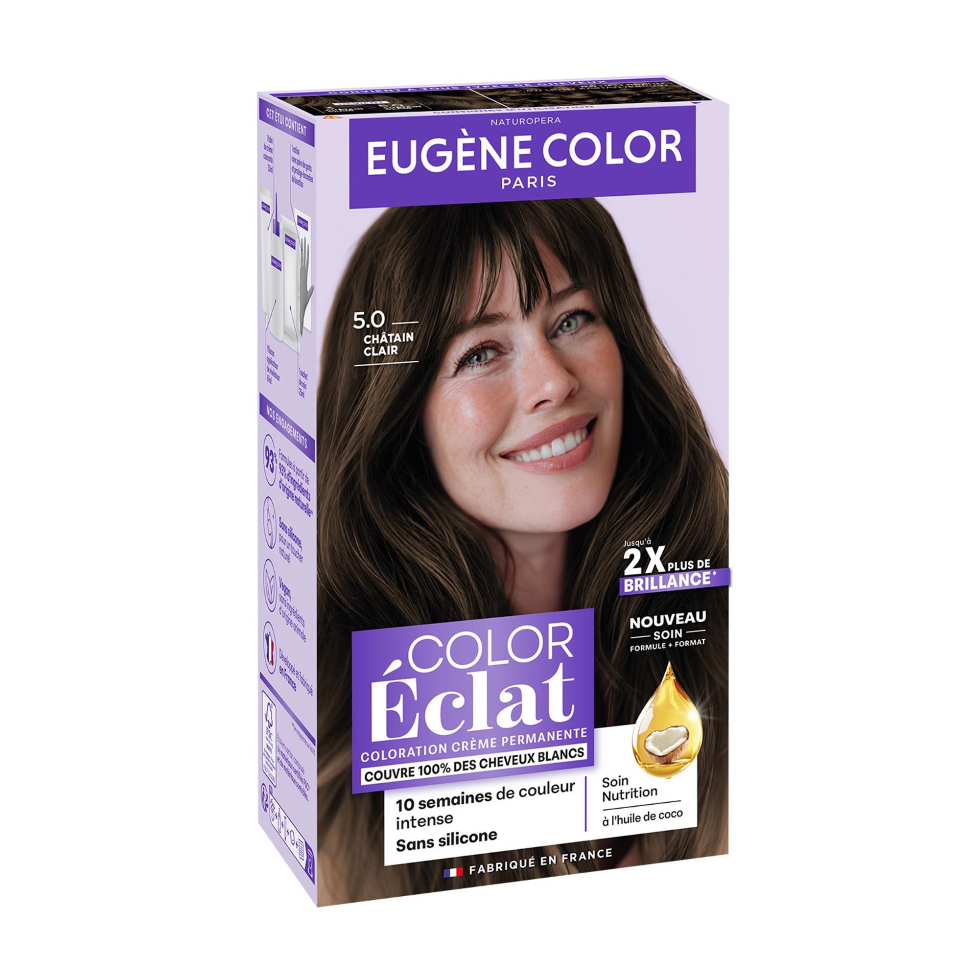Color Eclat Coloration Crème Permanente Châtain Clair 5.00